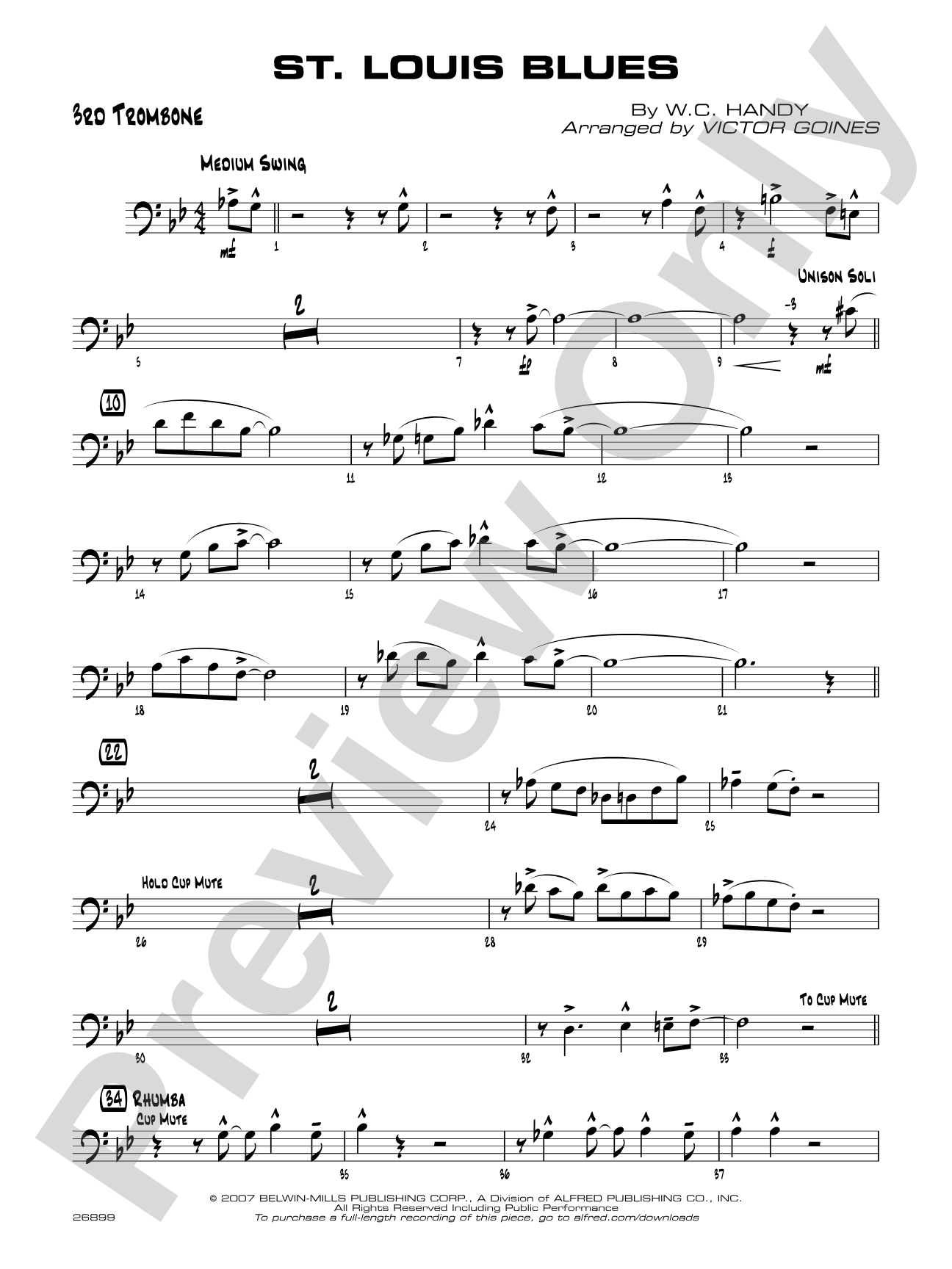 St. Louis Blues: 3rd Trombone