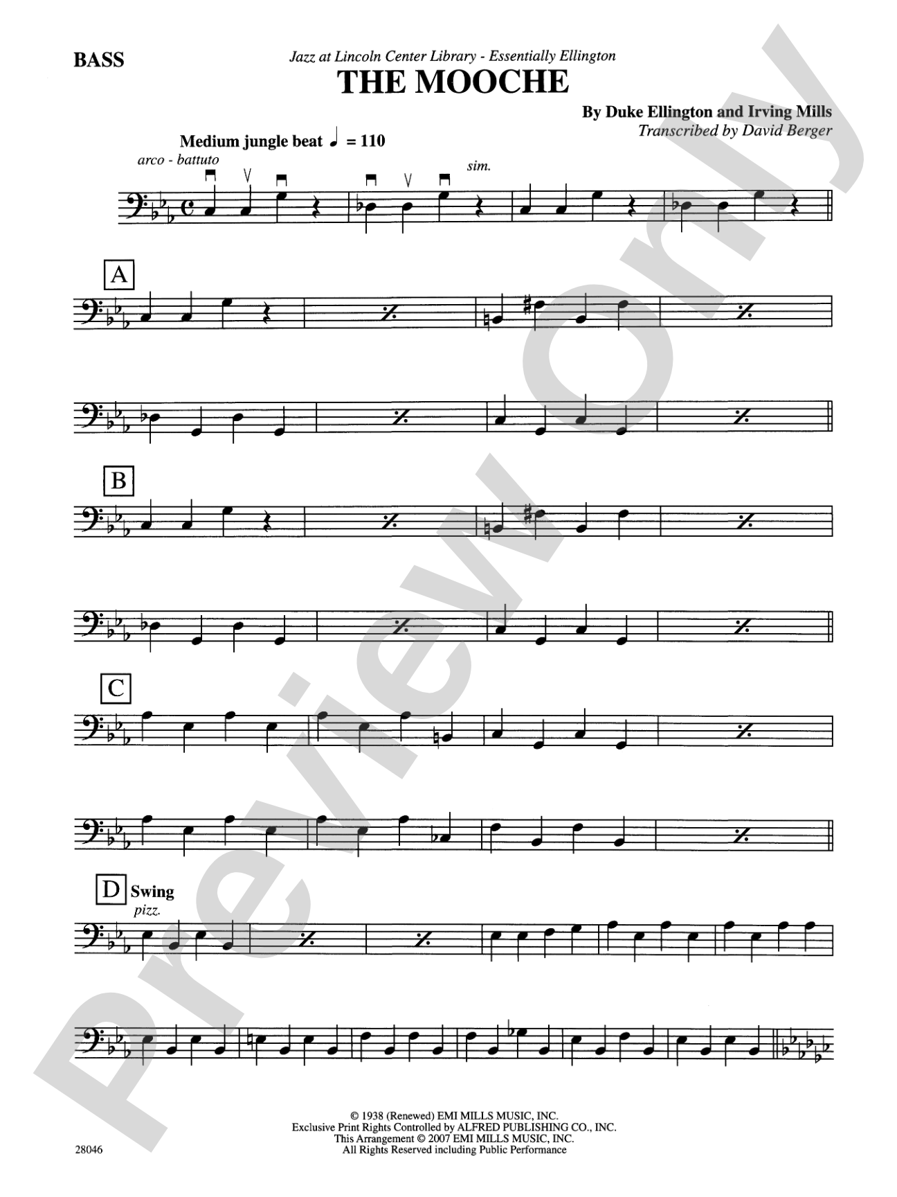 The Mooche: String Bass