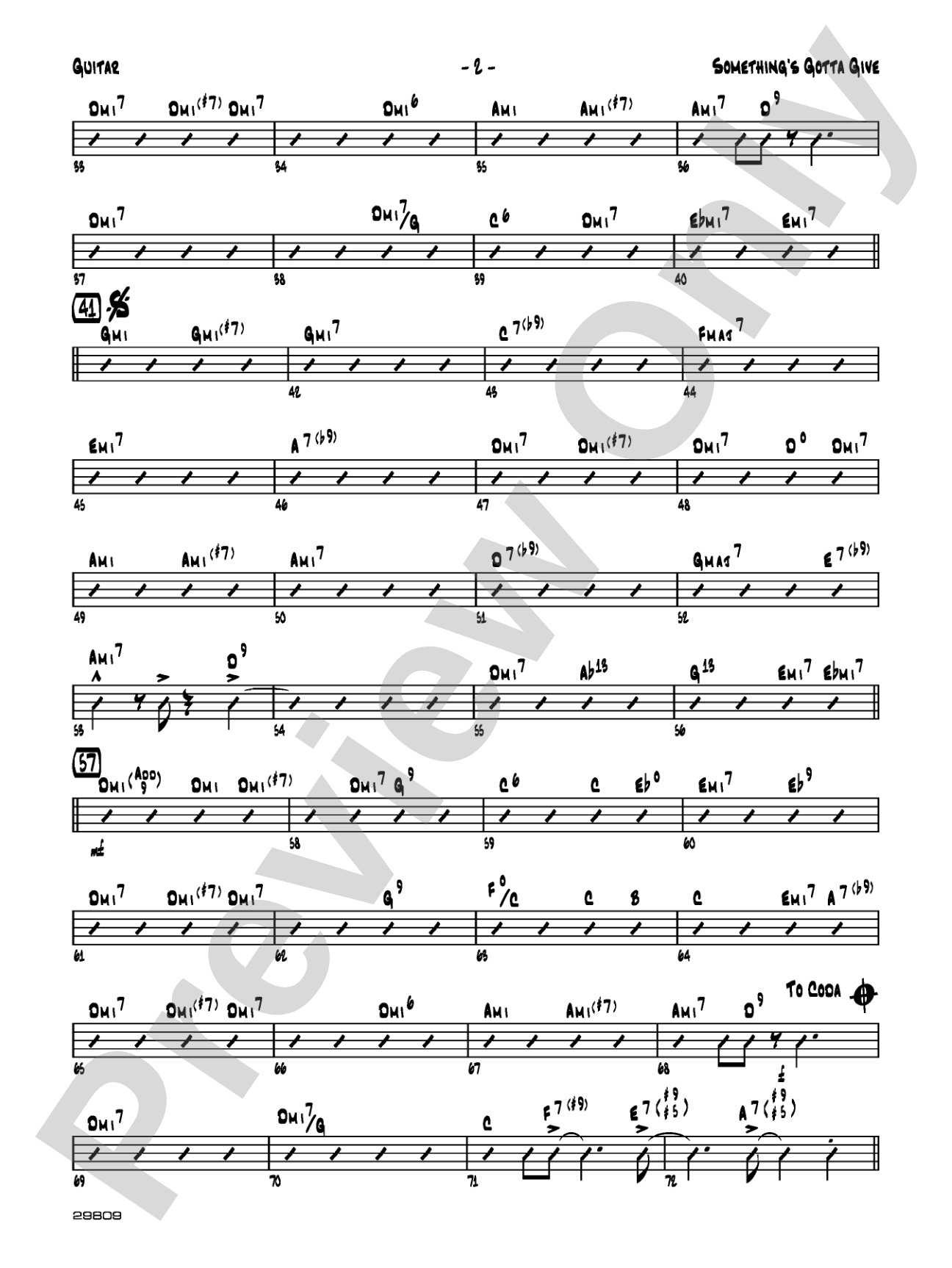 Something's Gotta Give: Guitar