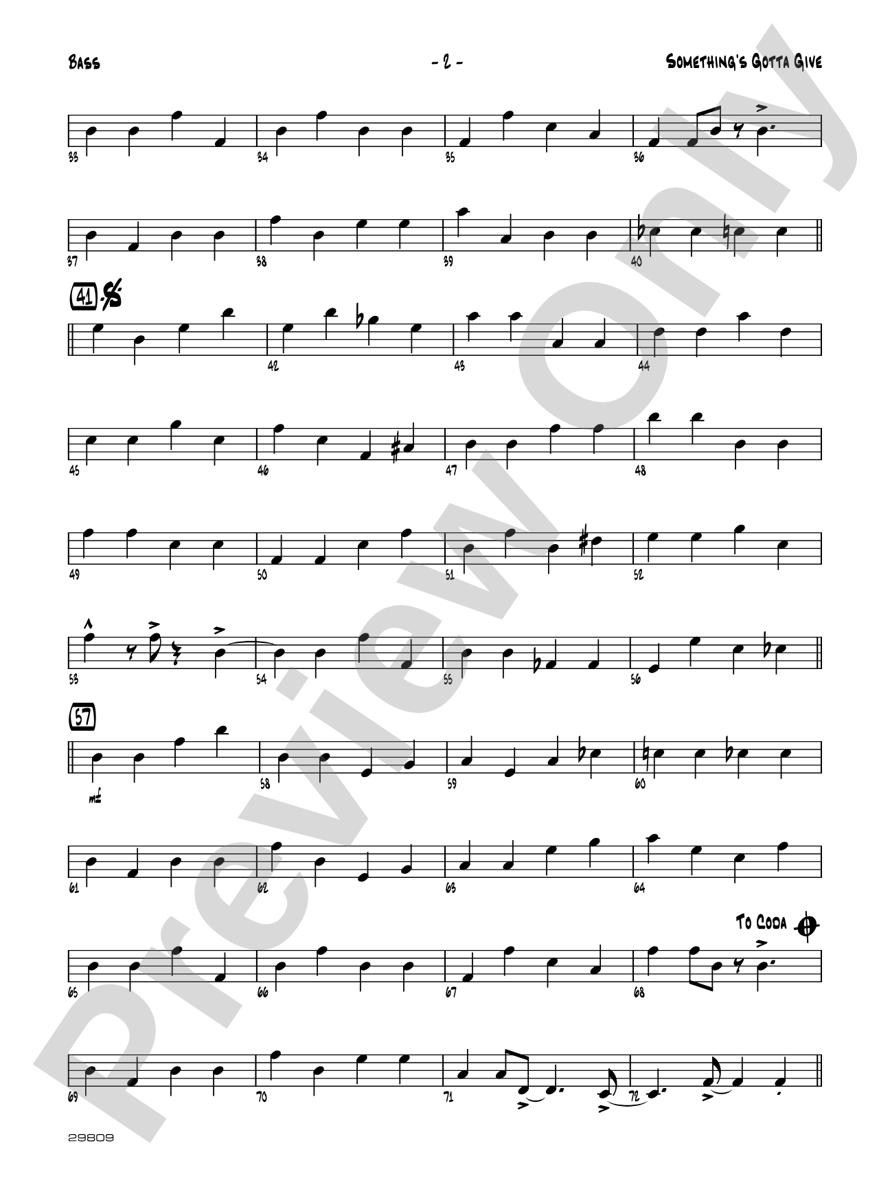 Something's Gotta Give: String Bass