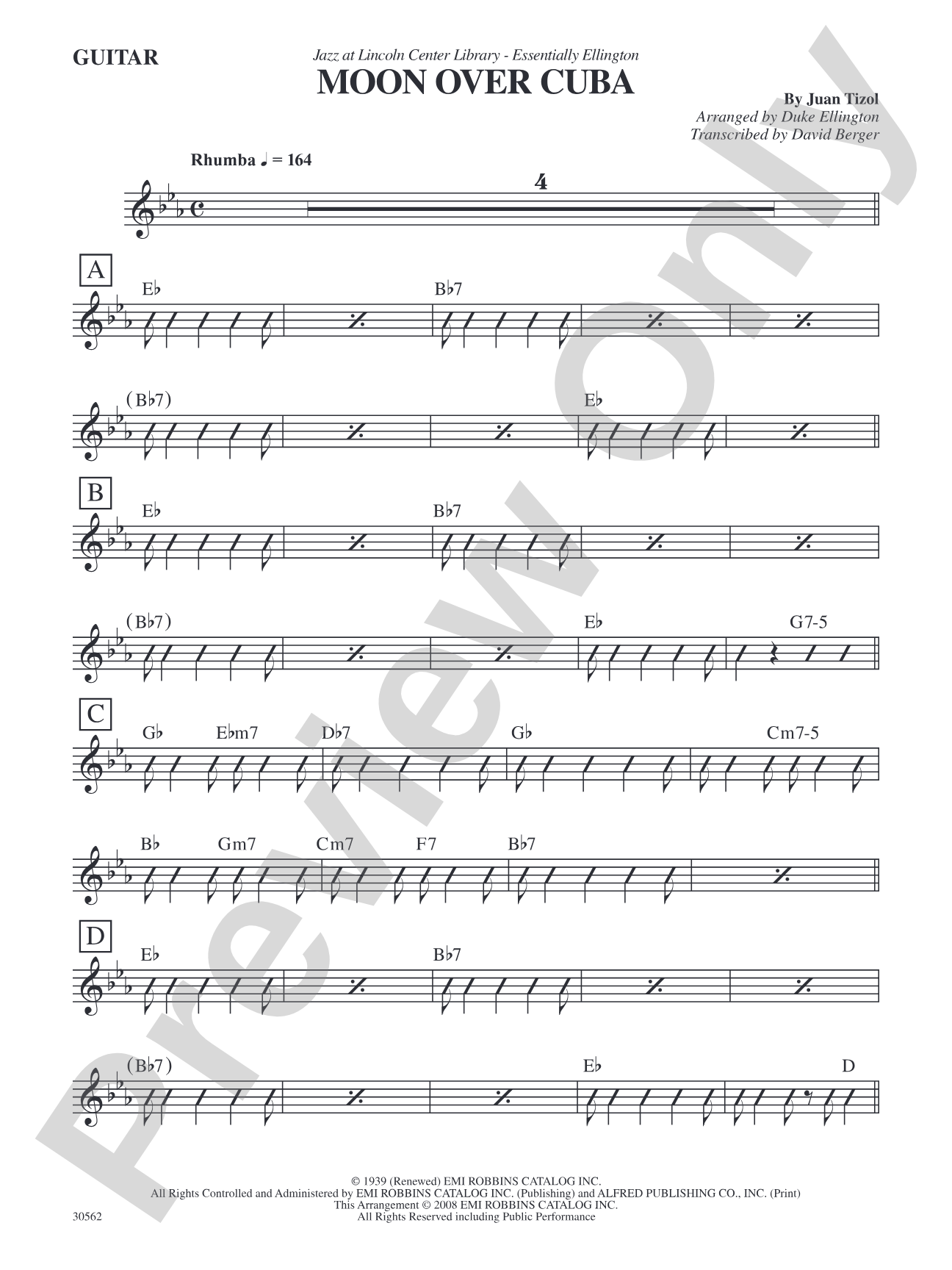 Moon over Cuba: Guitar