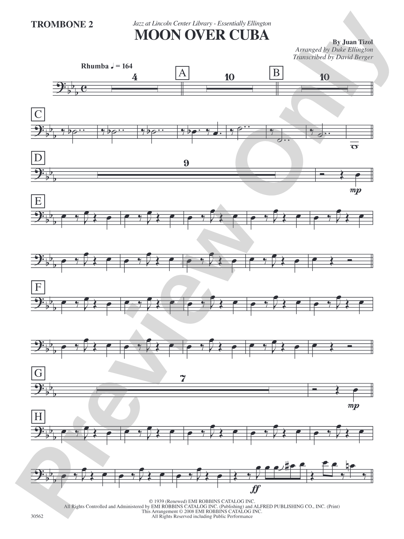 Moon over Cuba: 2nd Trombone