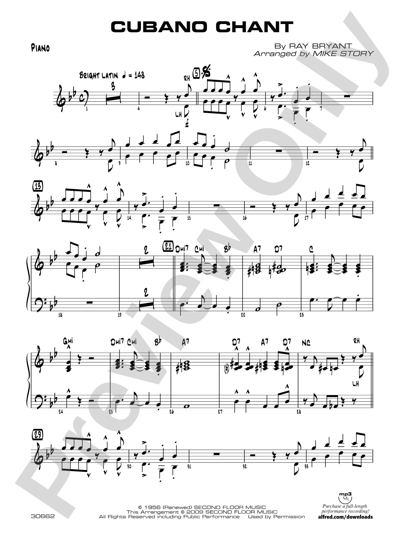 Cubano Chant: Piano Accompaniment