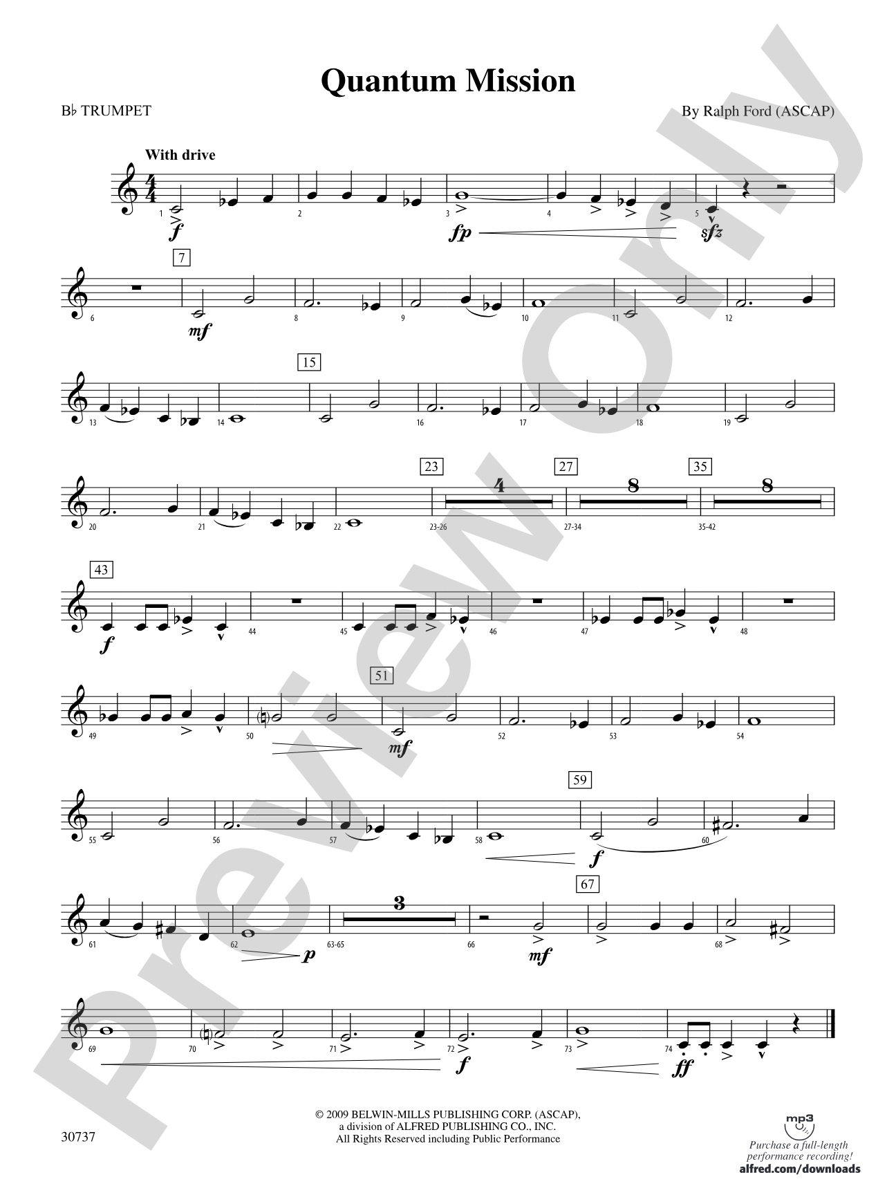 Quantum Mission: 1st B-flat Trumpet