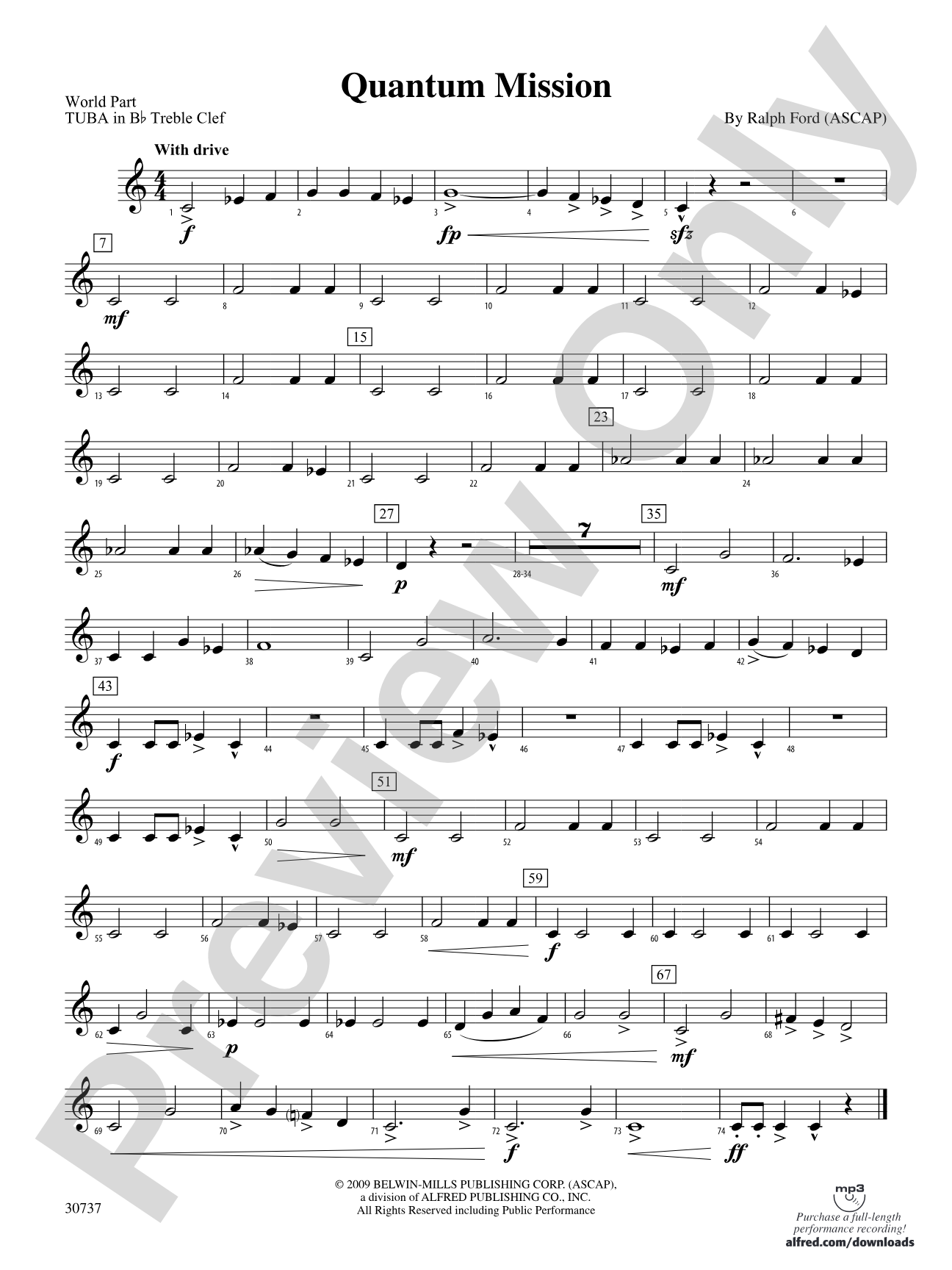 Quantum Mission: (wp) B-flat Tuba T.C.