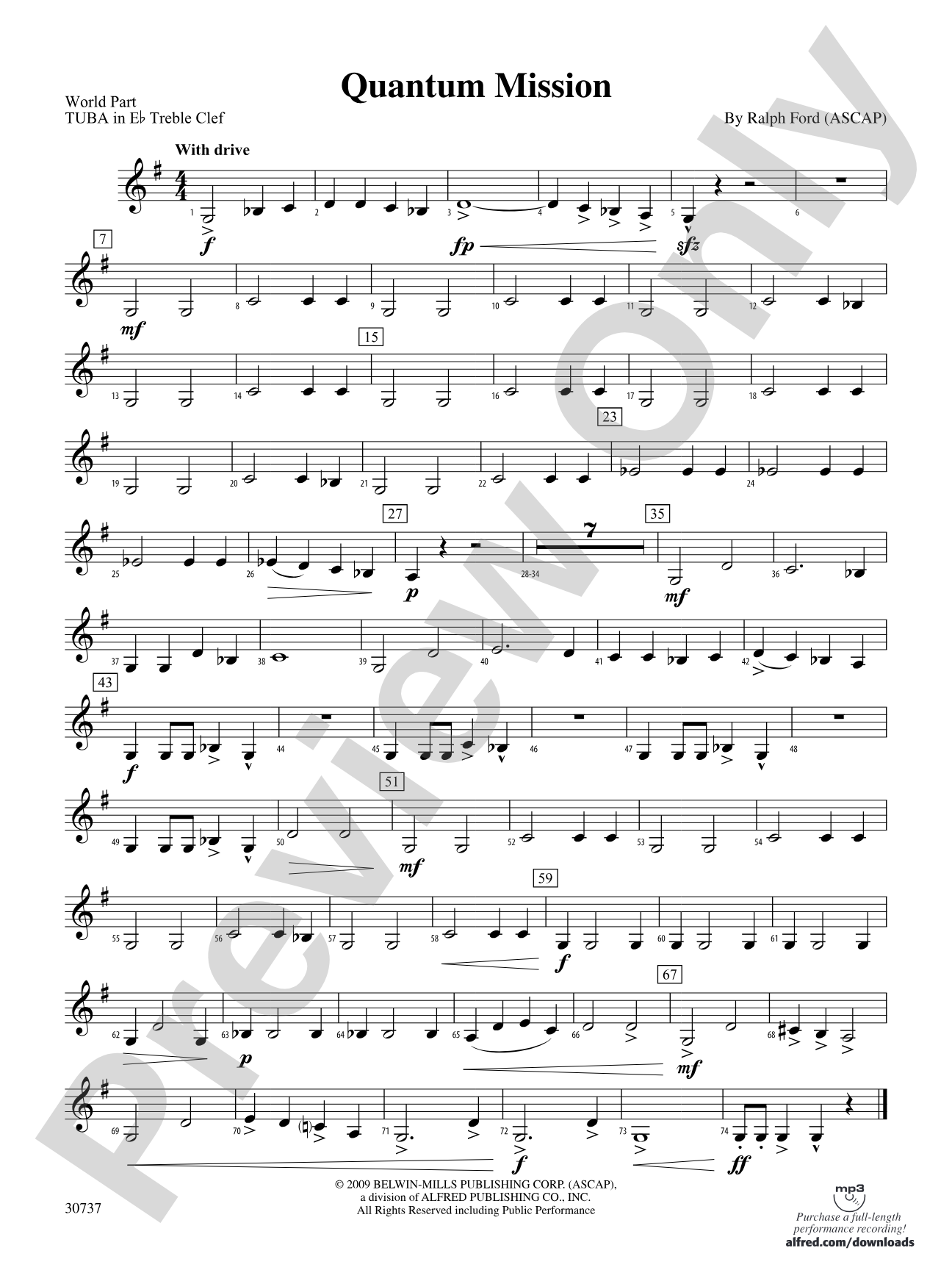 Quantum Mission: (wp) E-flat Tuba T.C.