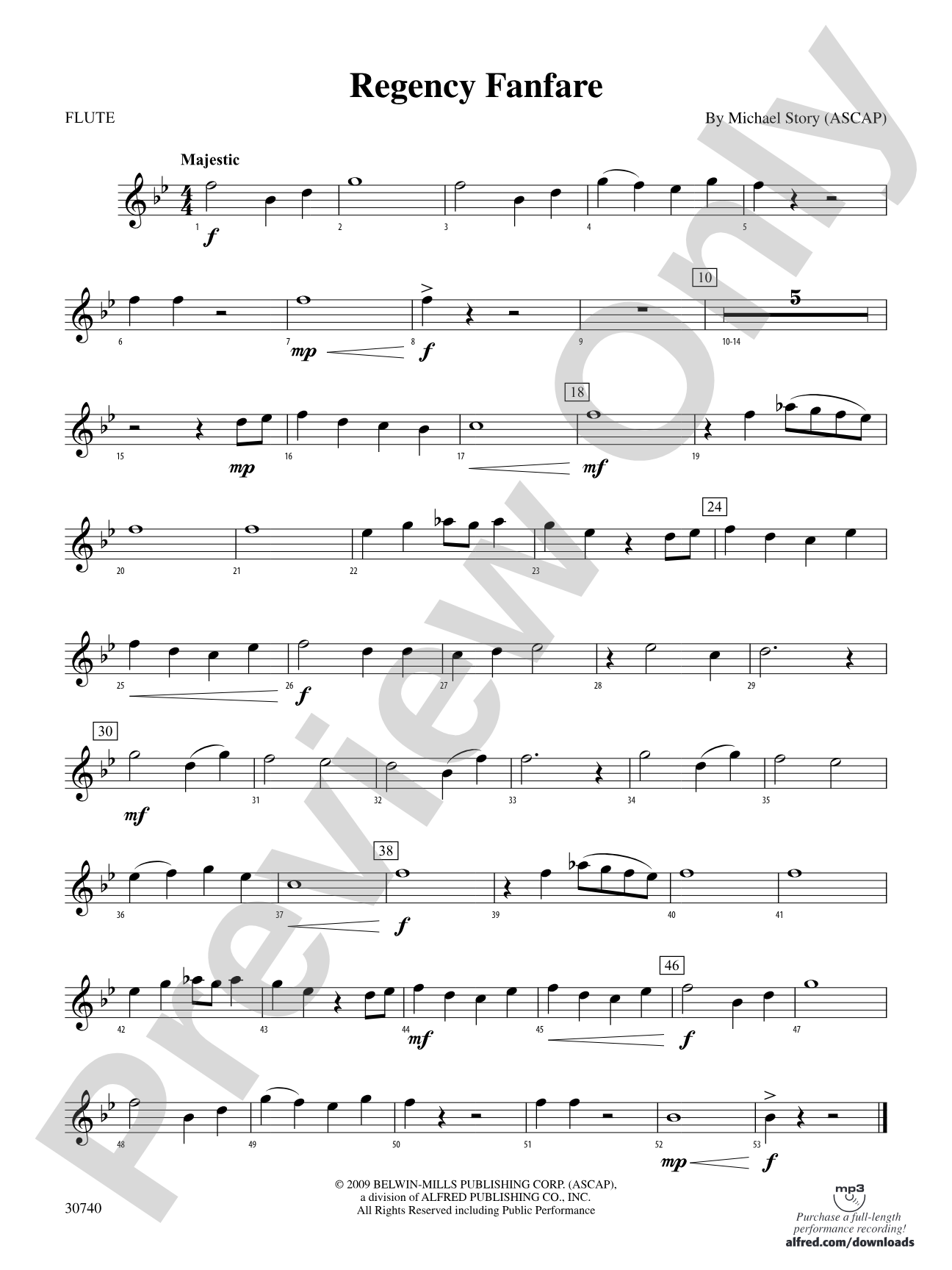 Regency Fanfare: Flute