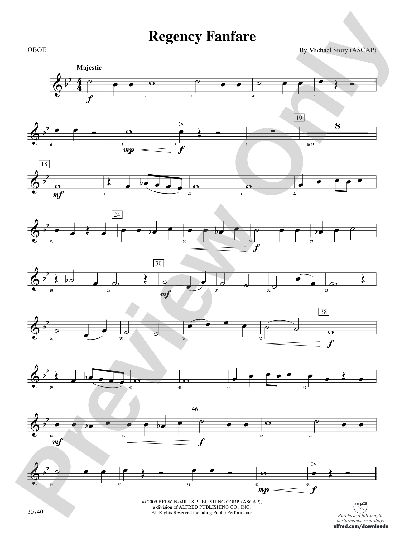 Regency Fanfare: Oboe