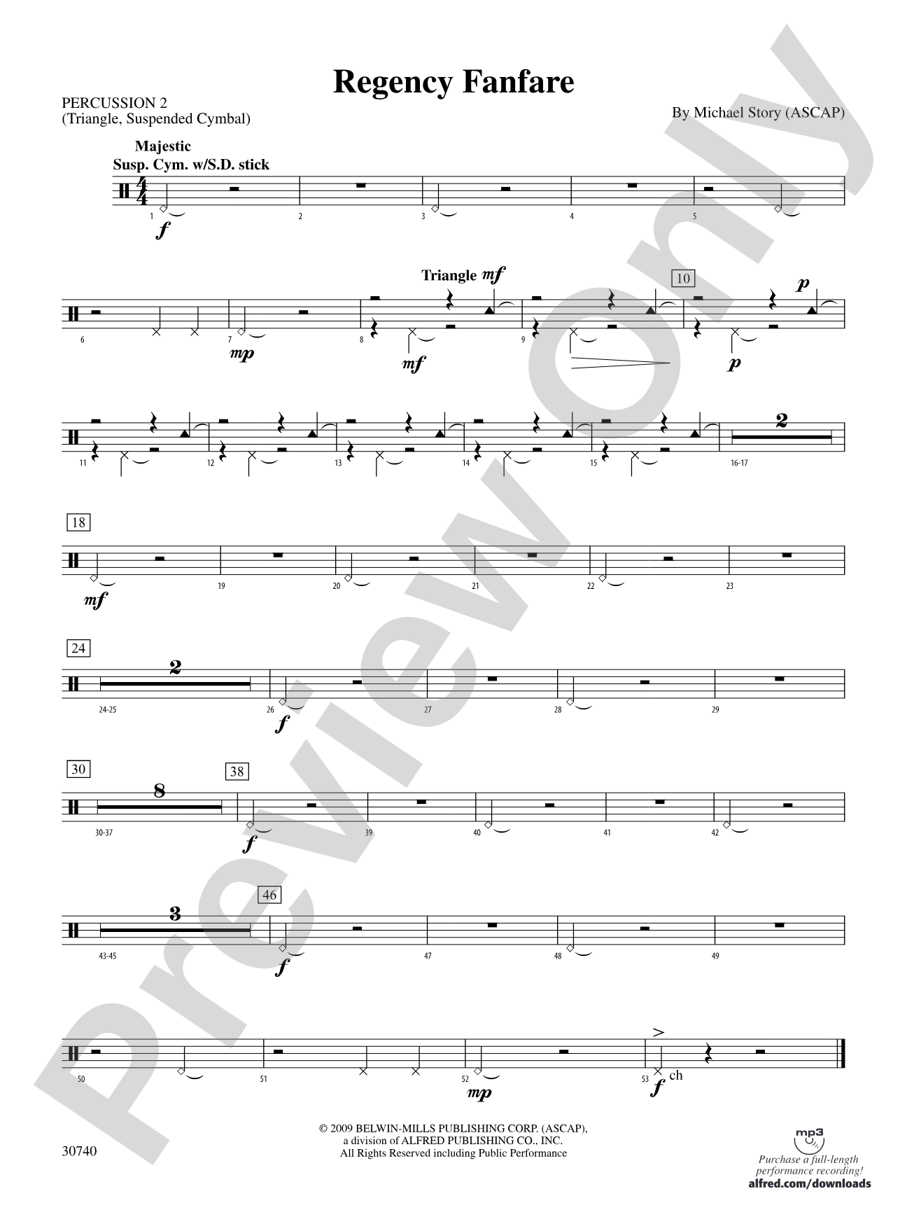 Regency Fanfare: 2nd Percussion
