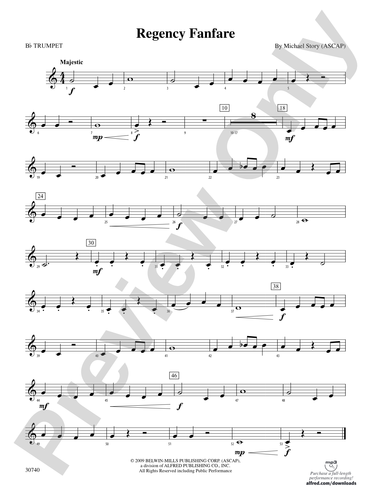 Regency Fanfare: 1st B-flat Trumpet
