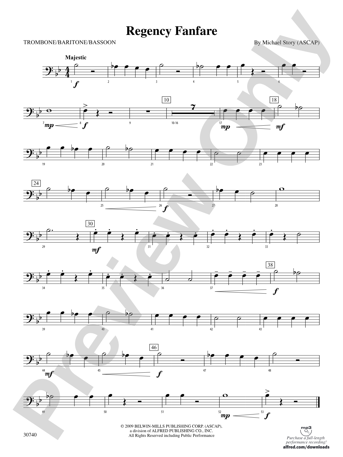 Regency Fanfare: 1st Trombone