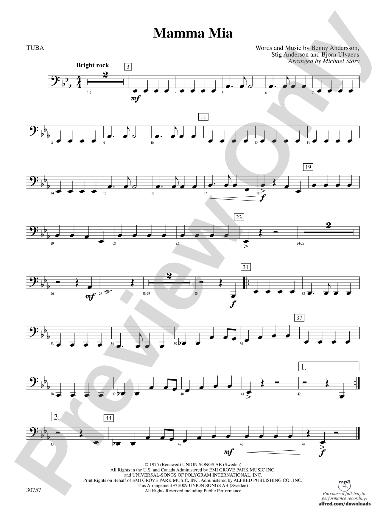 Mamma Mia: Tuba