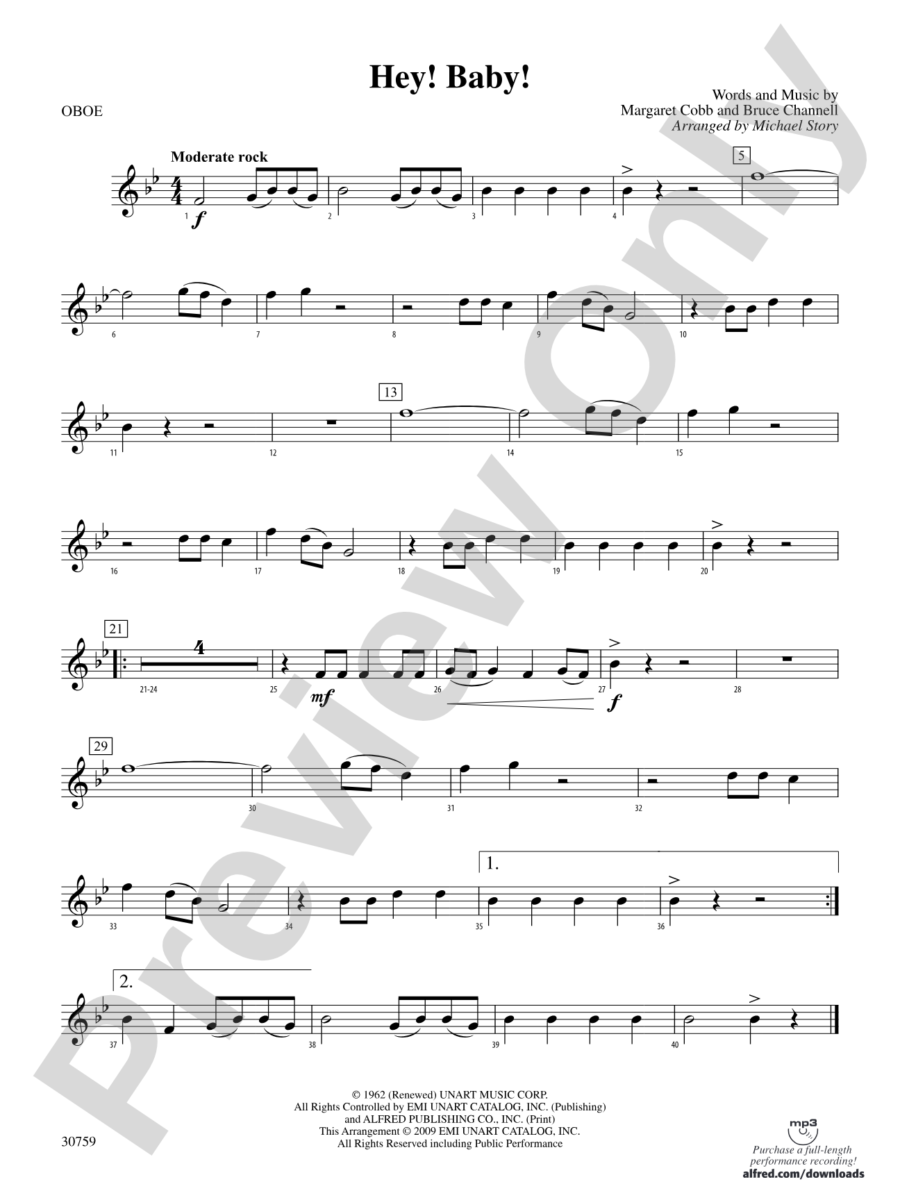 Hey! Baby!: Oboe