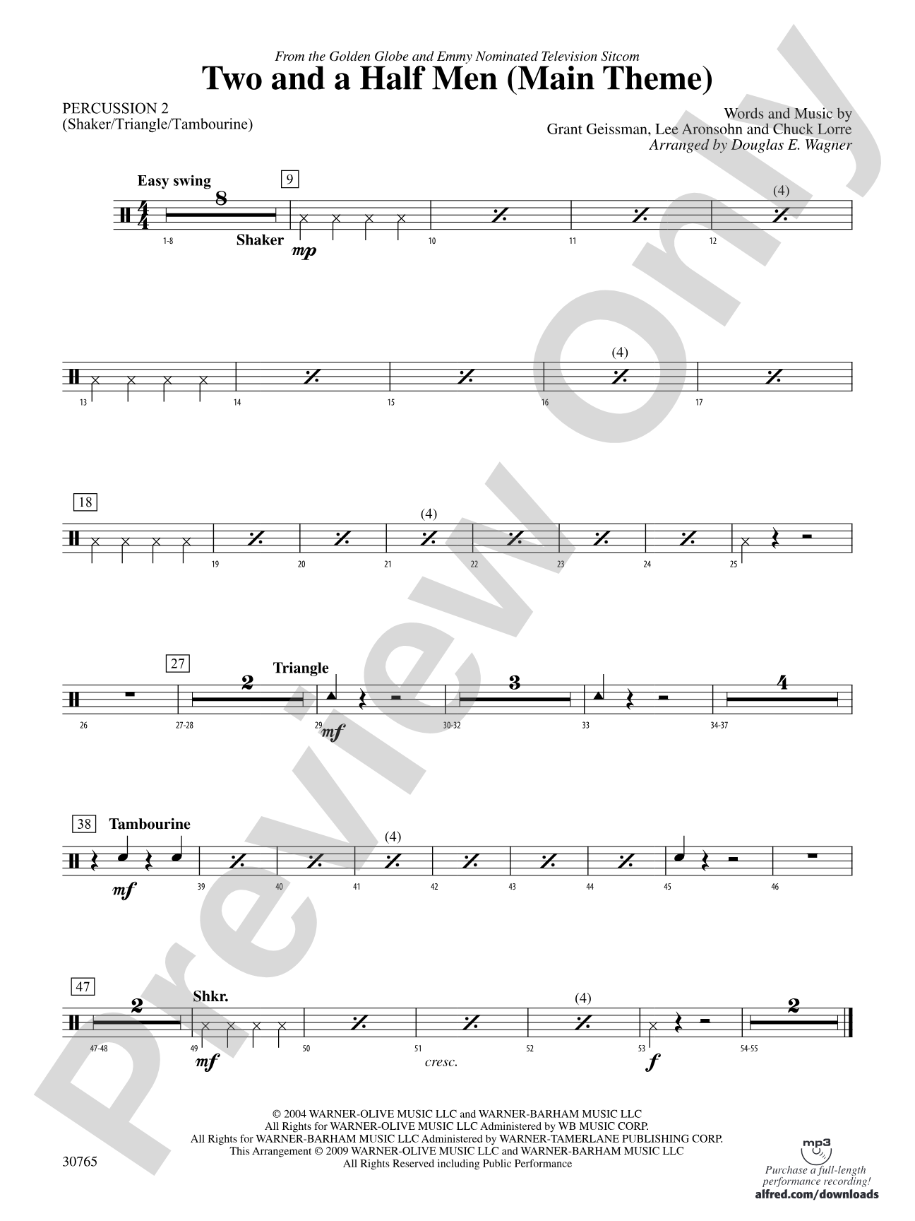 Two and a Half Men (Main Theme): 2nd Percussion