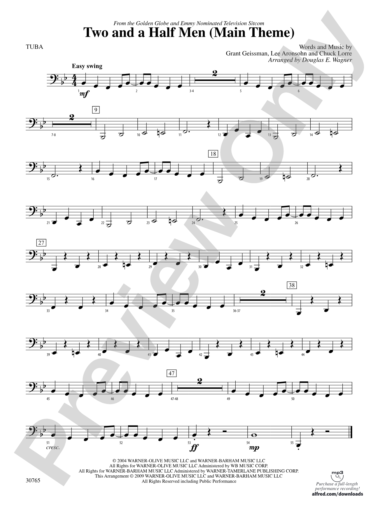 Two and a Half Men (Main Theme): Tuba