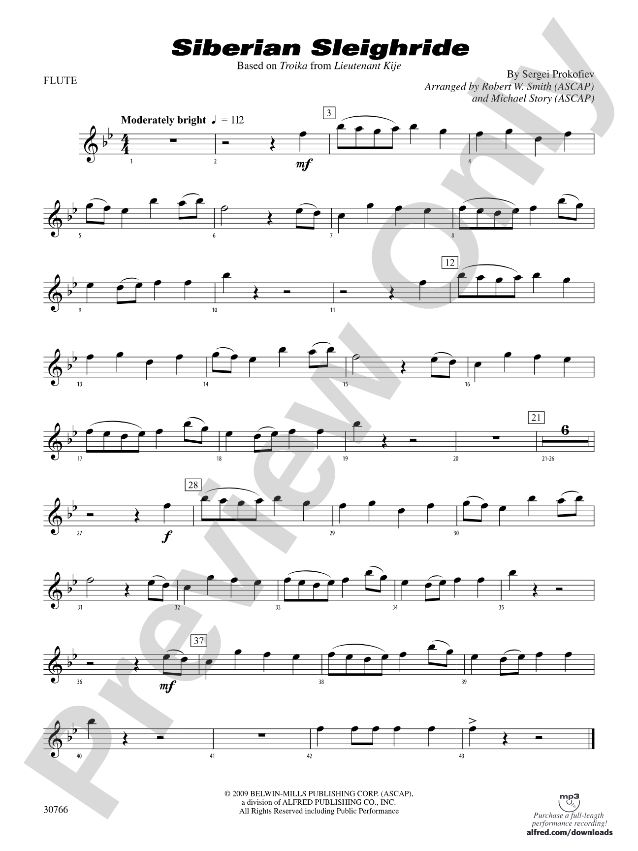 Siberian Sleighride: Flute