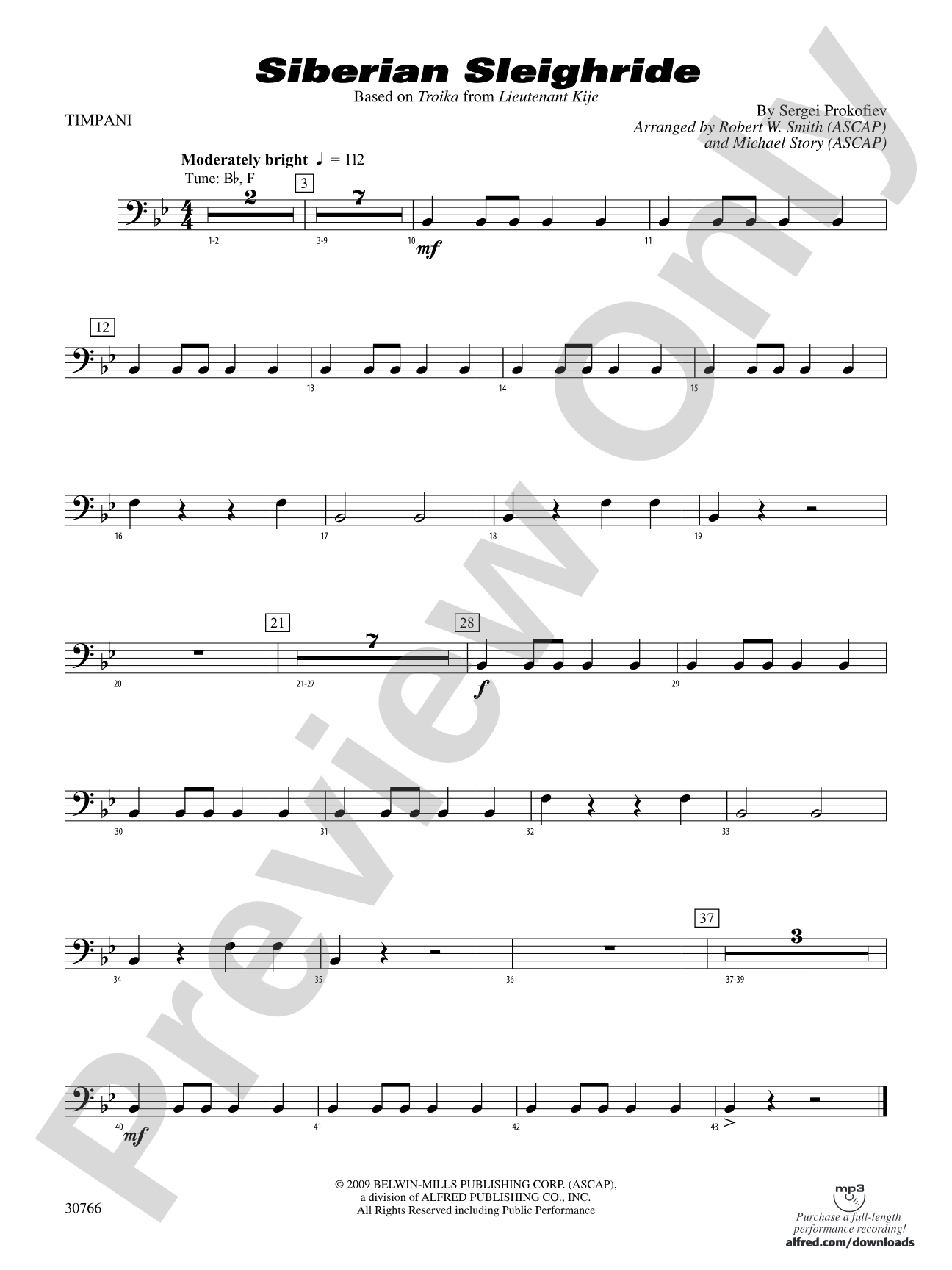 Siberian Sleighride: Timpani