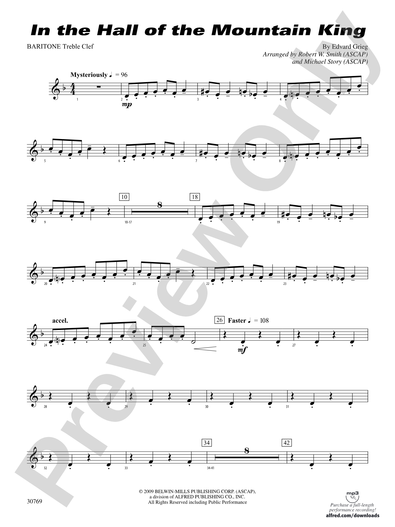 In the Hall of the Mountain King: Baritone T.C.