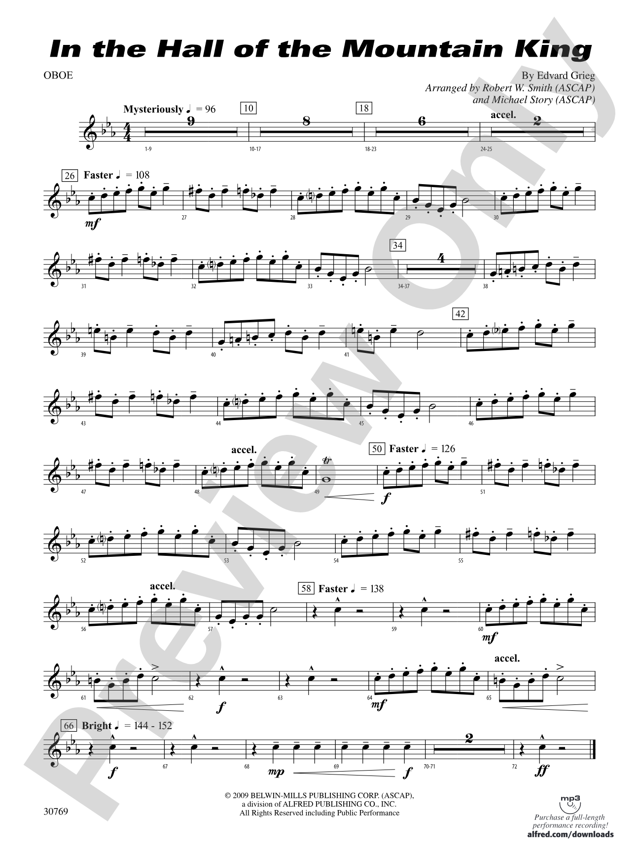 In the Hall of the Mountain King: Oboe