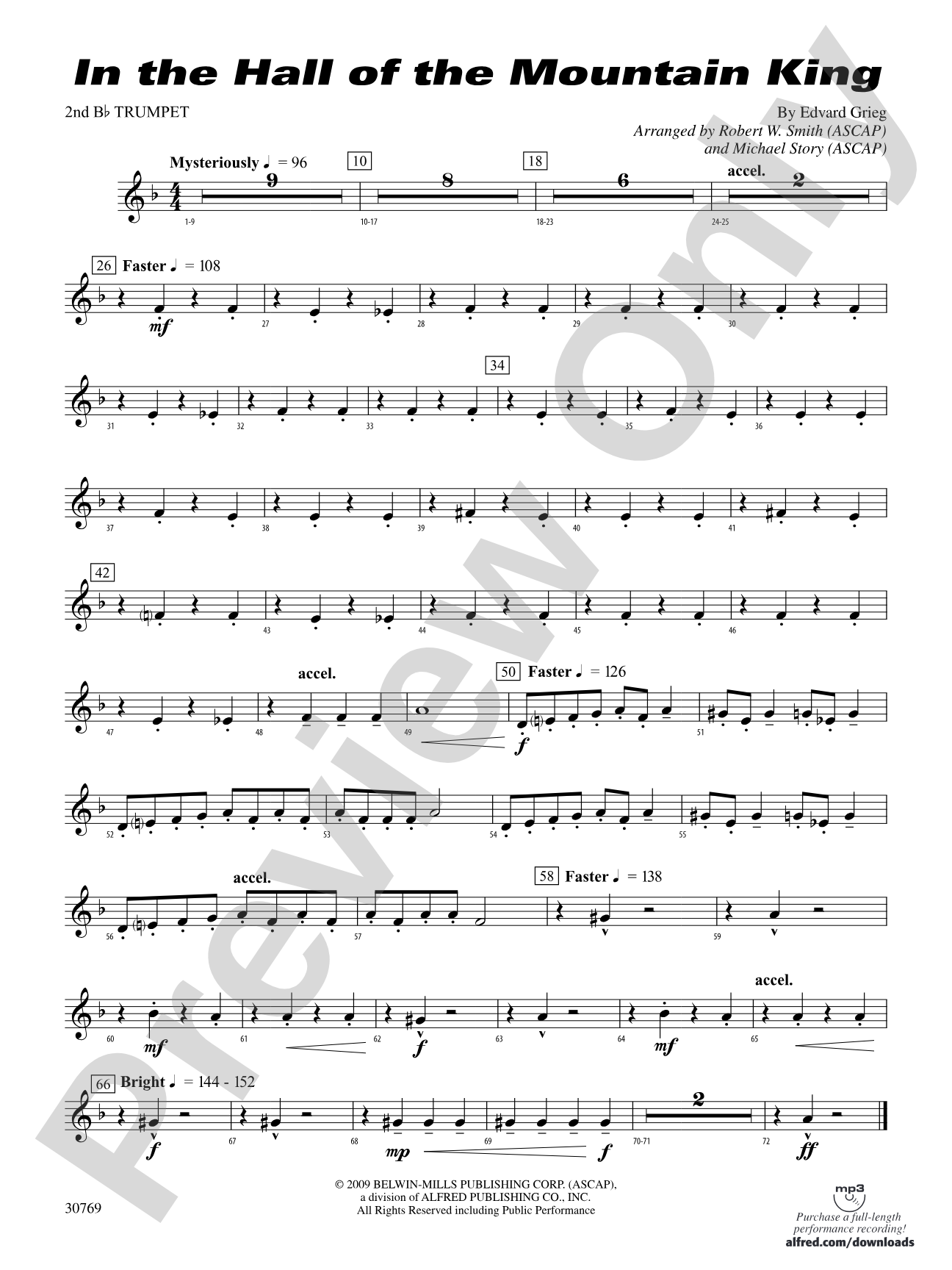 In the Hall of the Mountain King: 2nd B-flat Trumpet