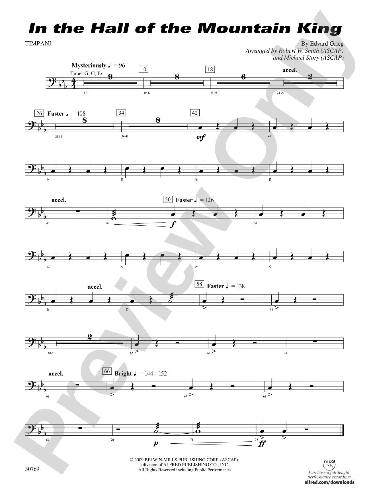 In the Hall of the Mountain King: Timpani