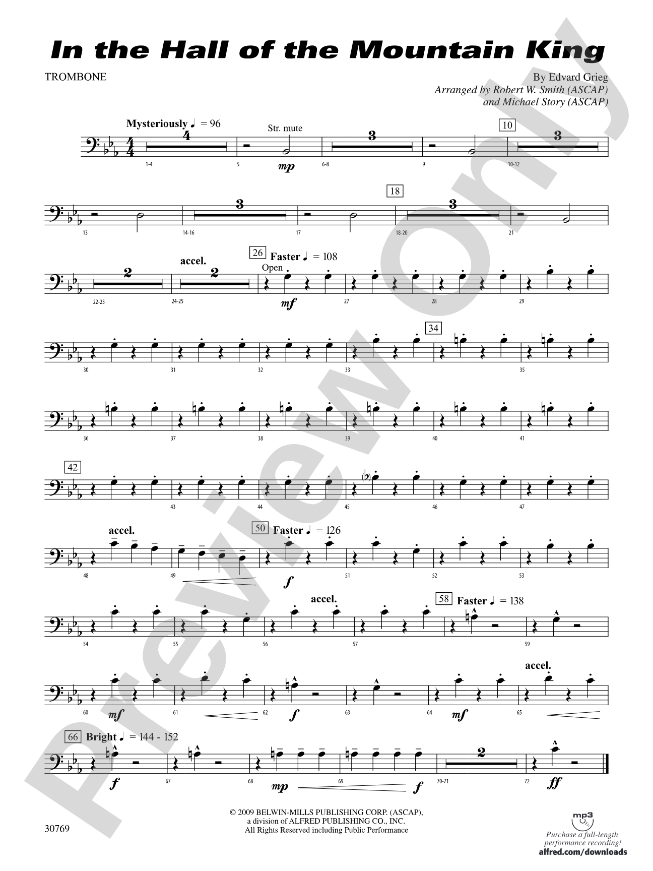In the Hall of the Mountain King: 1st Trombone