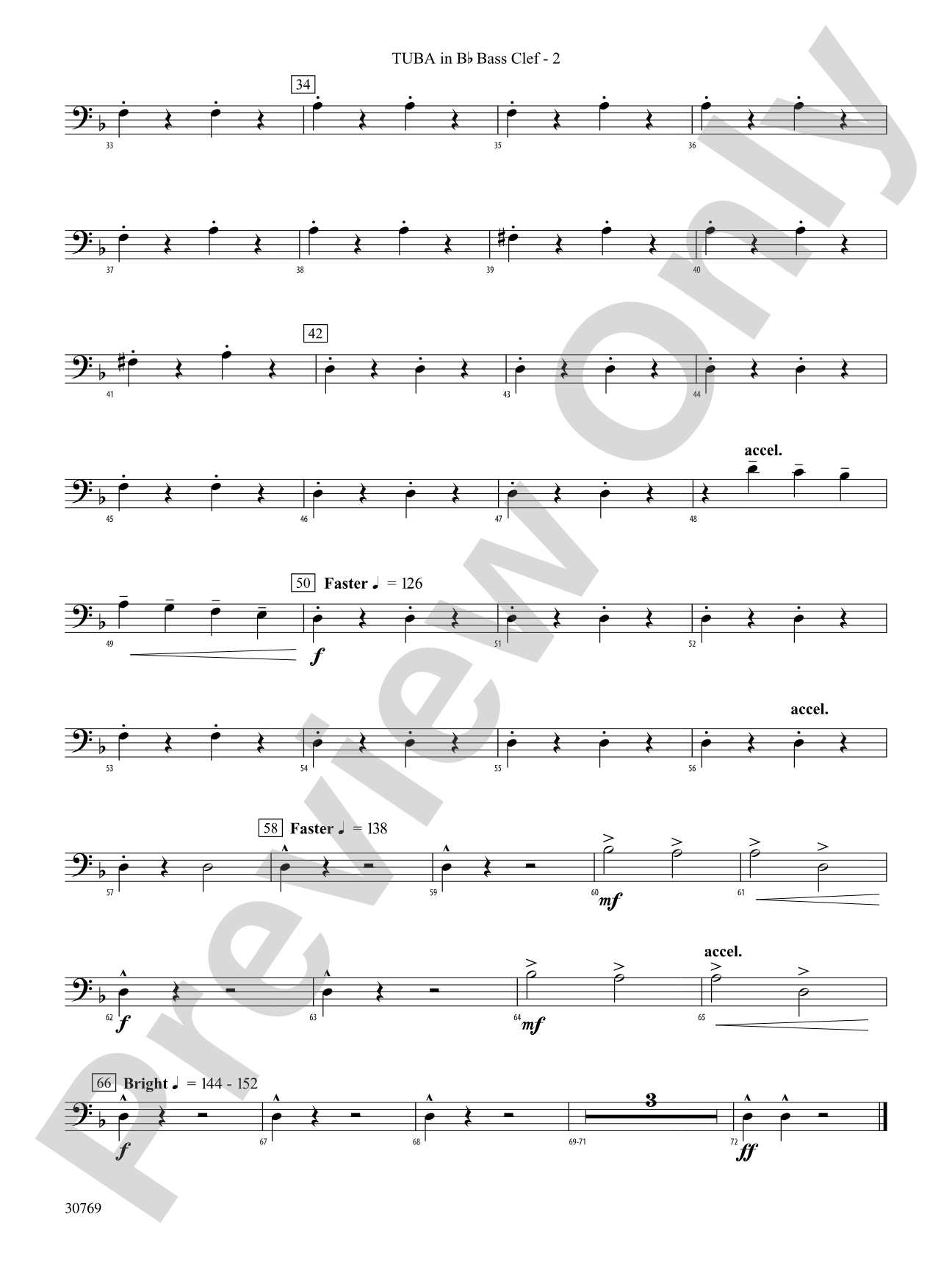 In the Hall of the Mountain King: (wp) B-flat Tuba B.C.