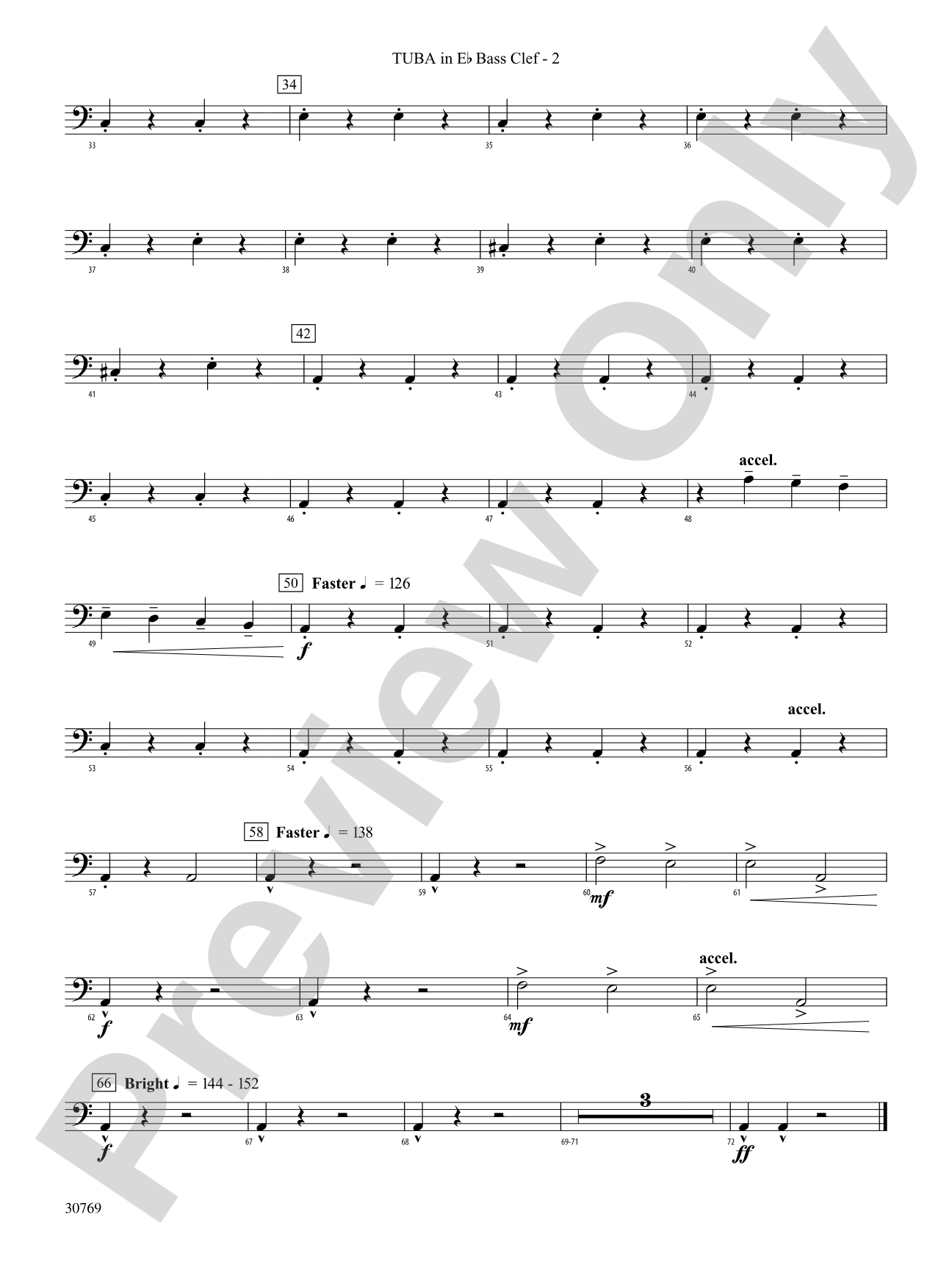 In the Hall of the Mountain King: (wp) E-flat Tuba B.C.