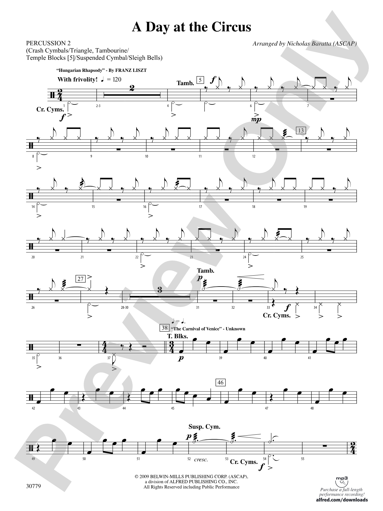 A Day at the Circus: 2nd Percussion