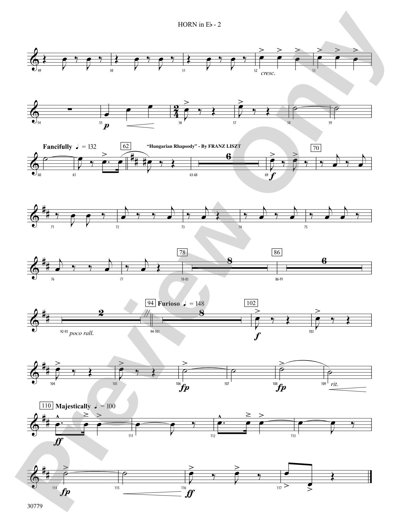 A Day at the Circus: (wp) 1st Horn in E-flat