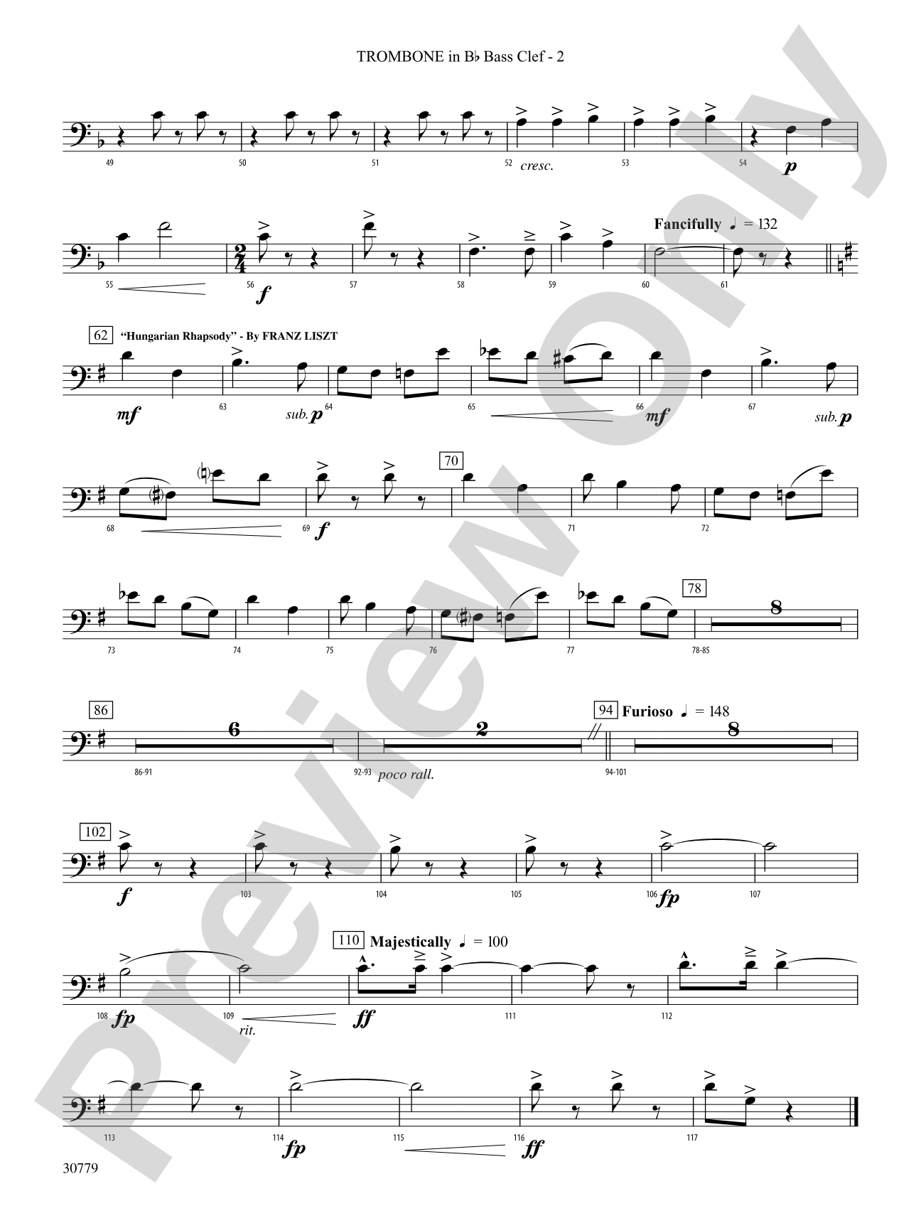 A Day at the Circus: (wp) 1st B-flat Trombone B.C.