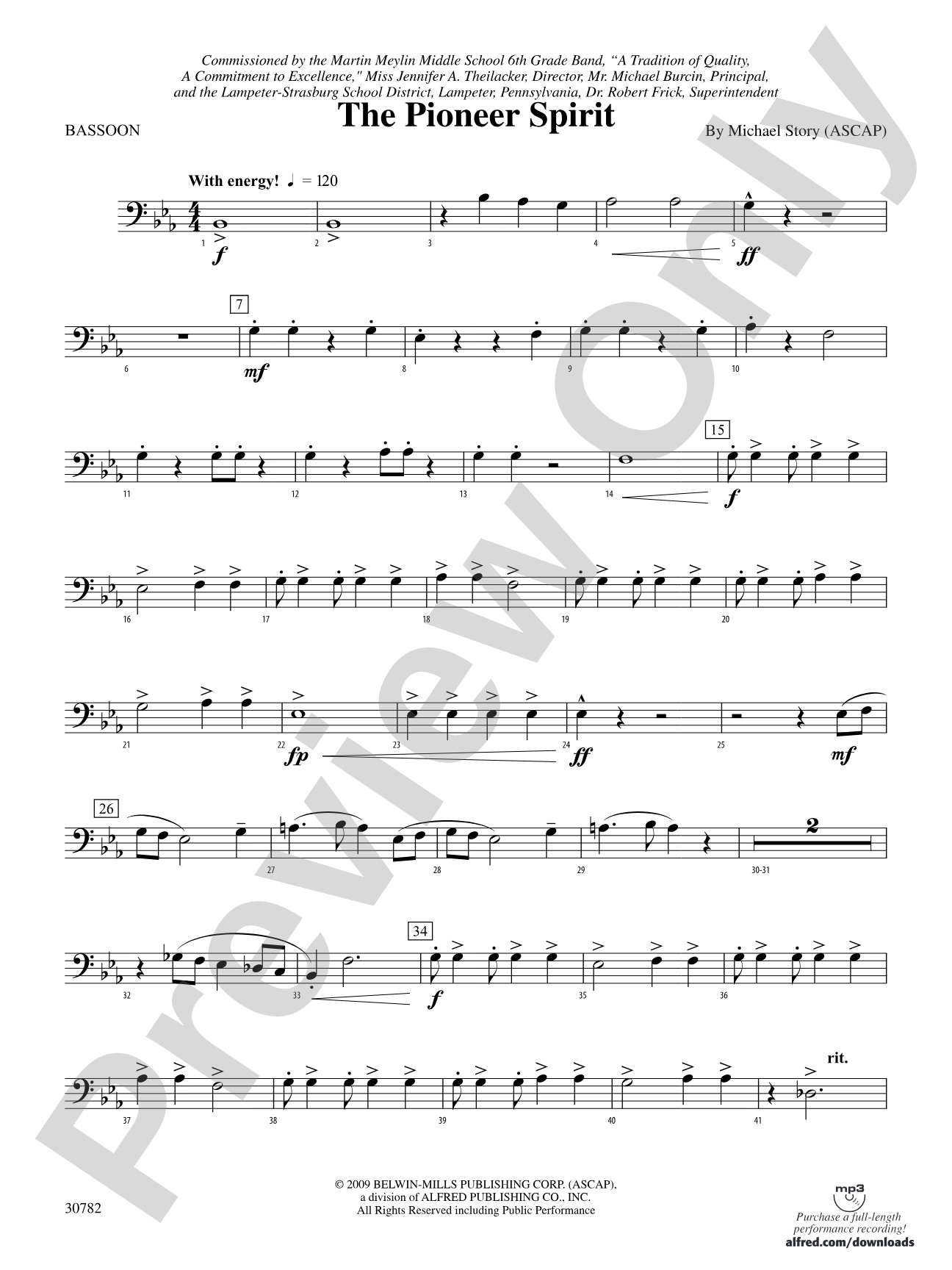 The Pioneer Spirit: Bassoon