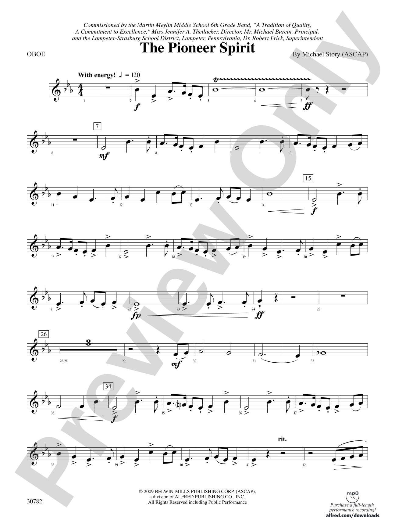 The Pioneer Spirit: Oboe