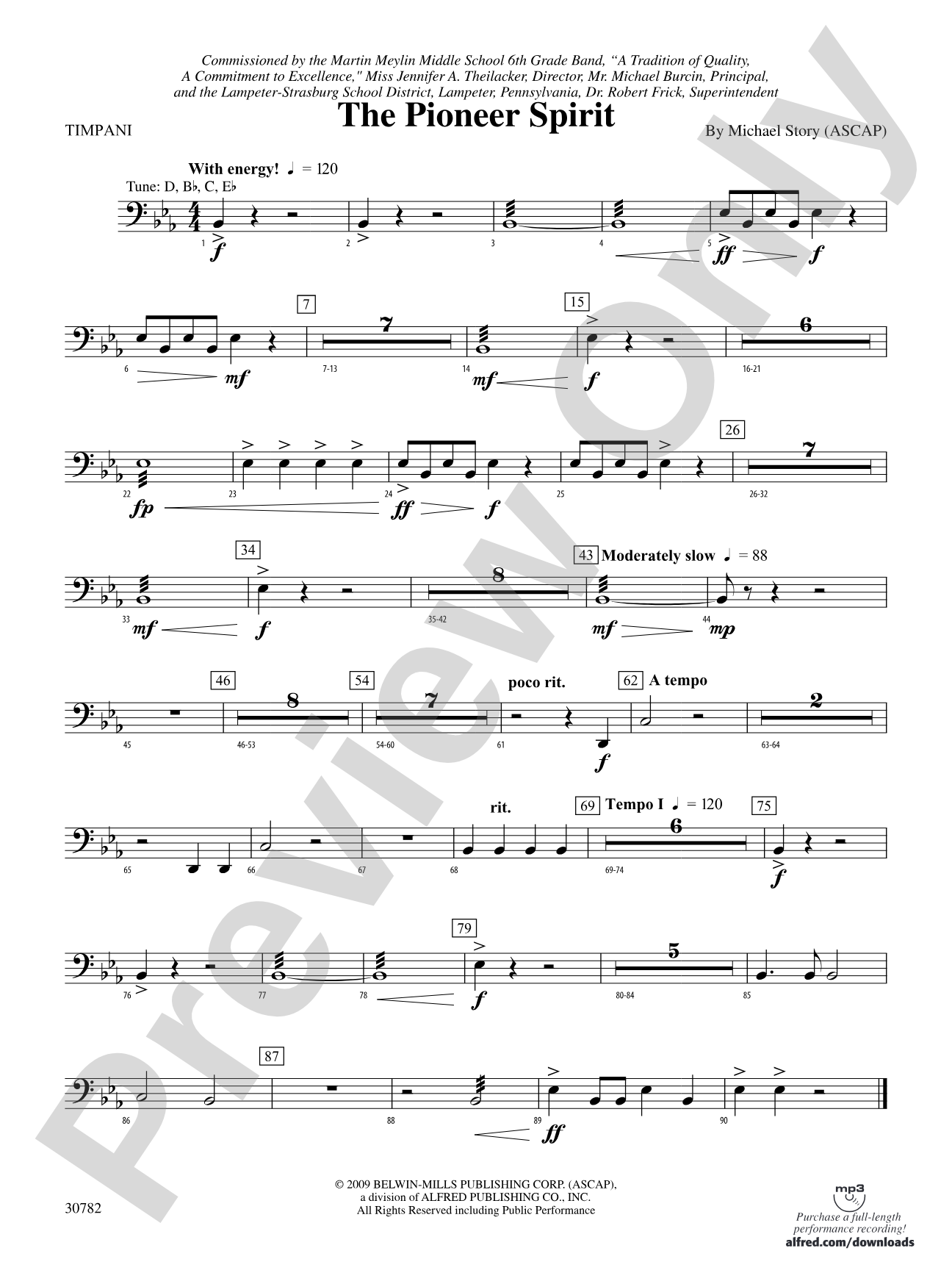 The Pioneer Spirit: Timpani
