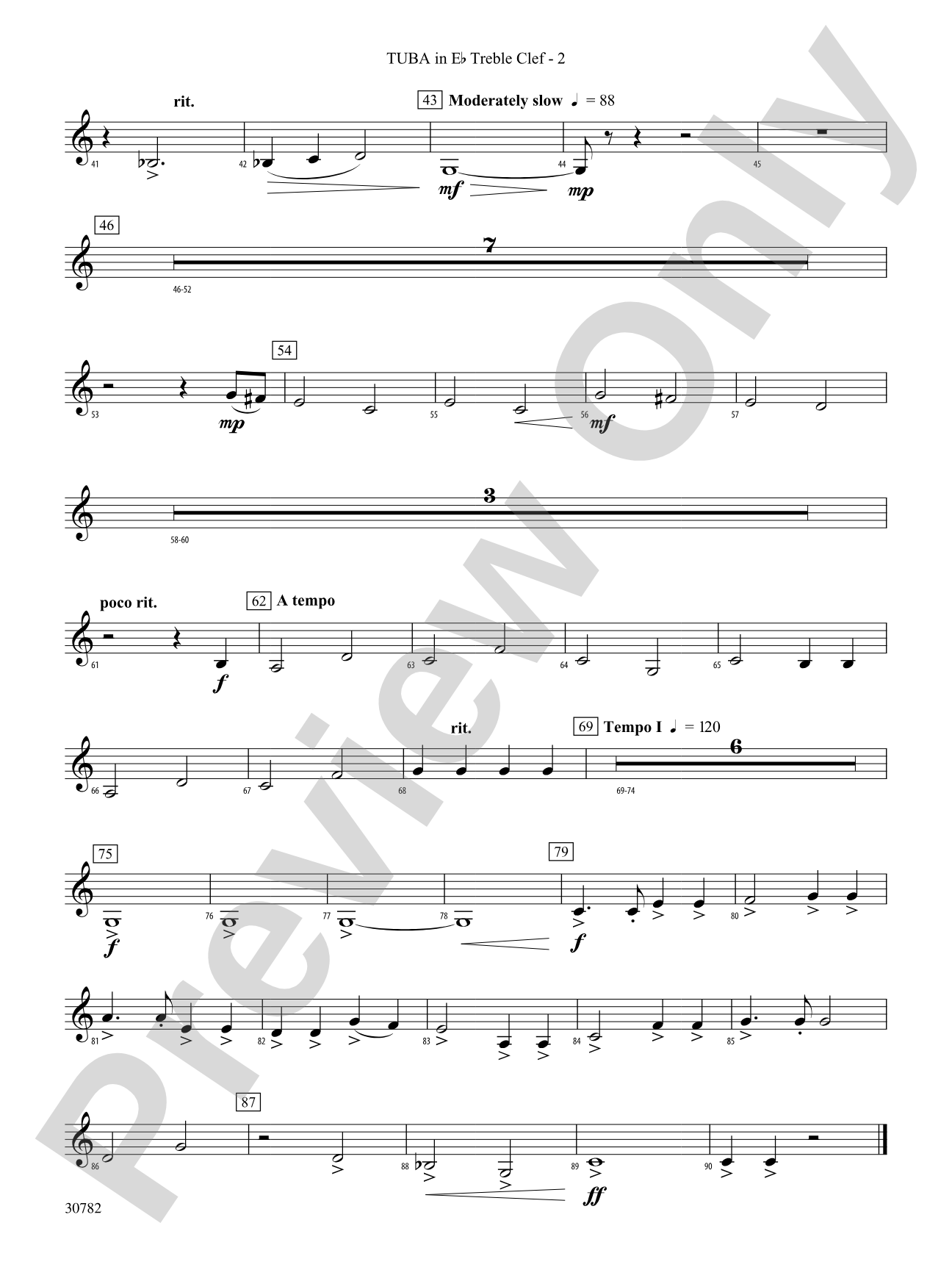 The Pioneer Spirit: (wp) E-flat Tuba T.C.