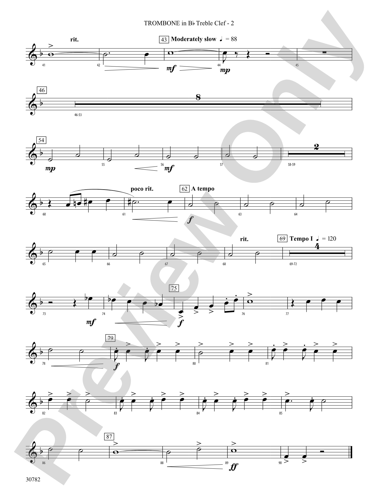 The Pioneer Spirit: (wp) 1st B-flat Trombone T.C.