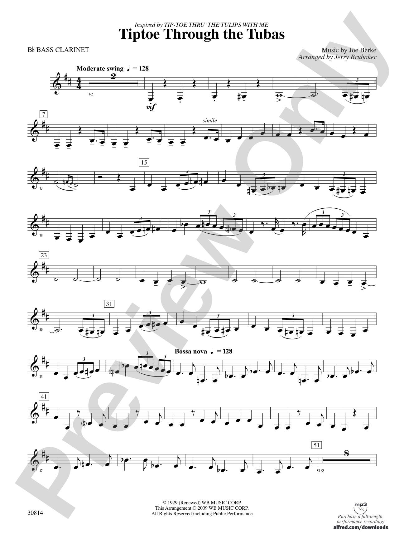 Tiptoe Through the Tubas: B-flat Bass Clarinet