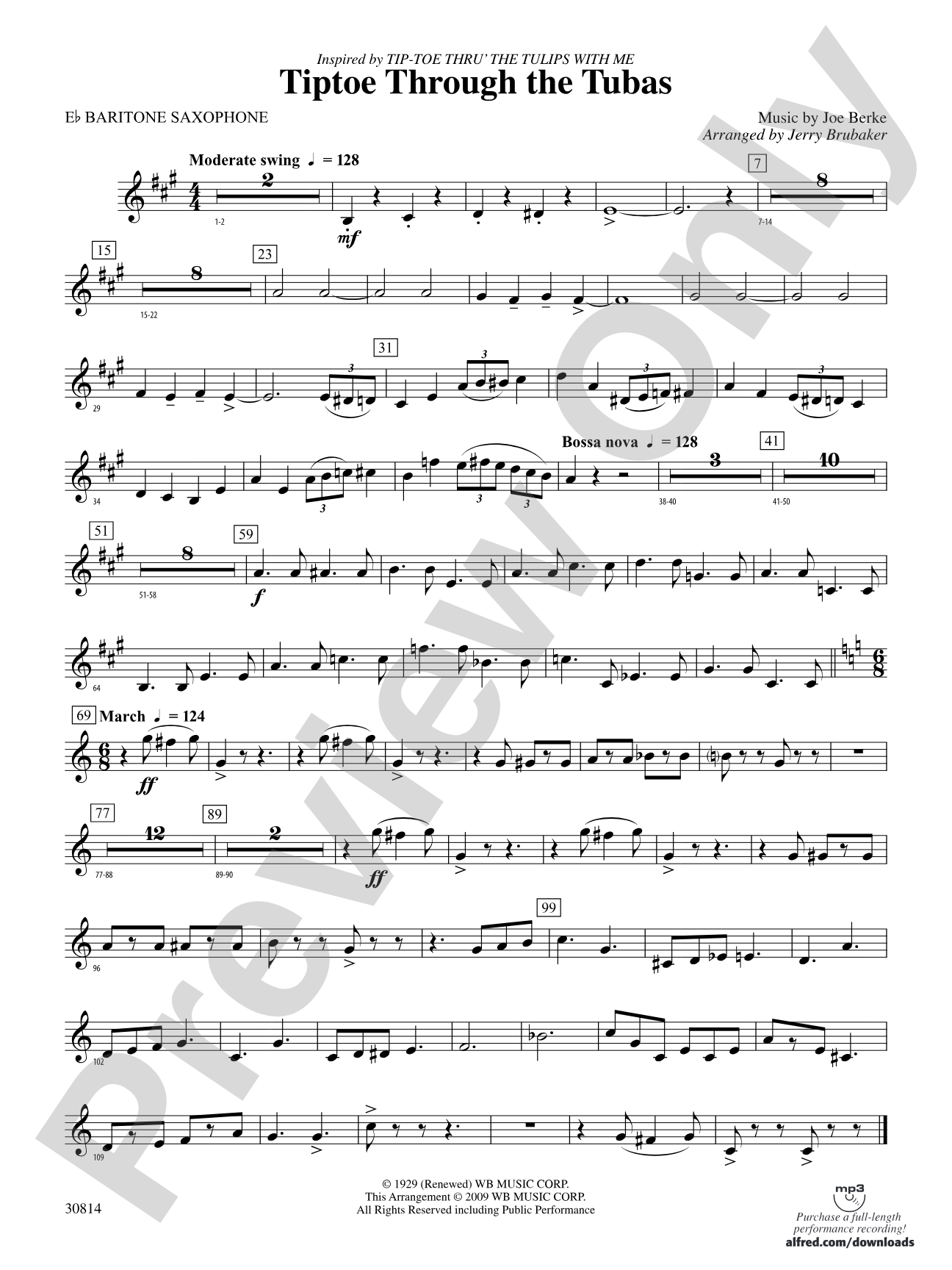 Tiptoe Through the Tubas: E-flat Baritone Saxophone