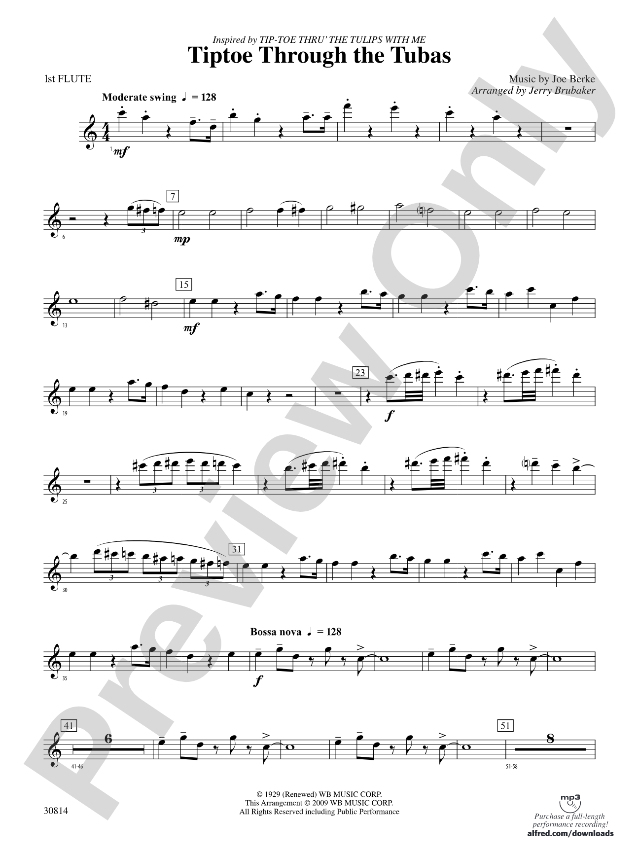 Tiptoe Through the Tubas: Flute
