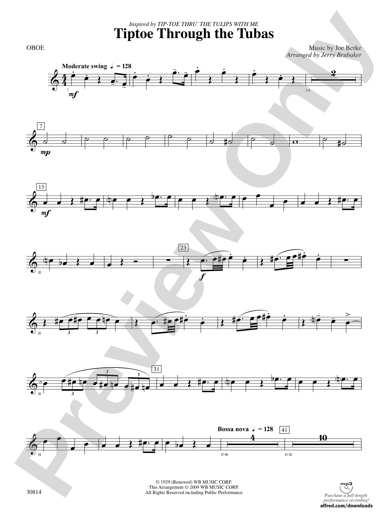 Tiptoe Through the Tubas: Oboe