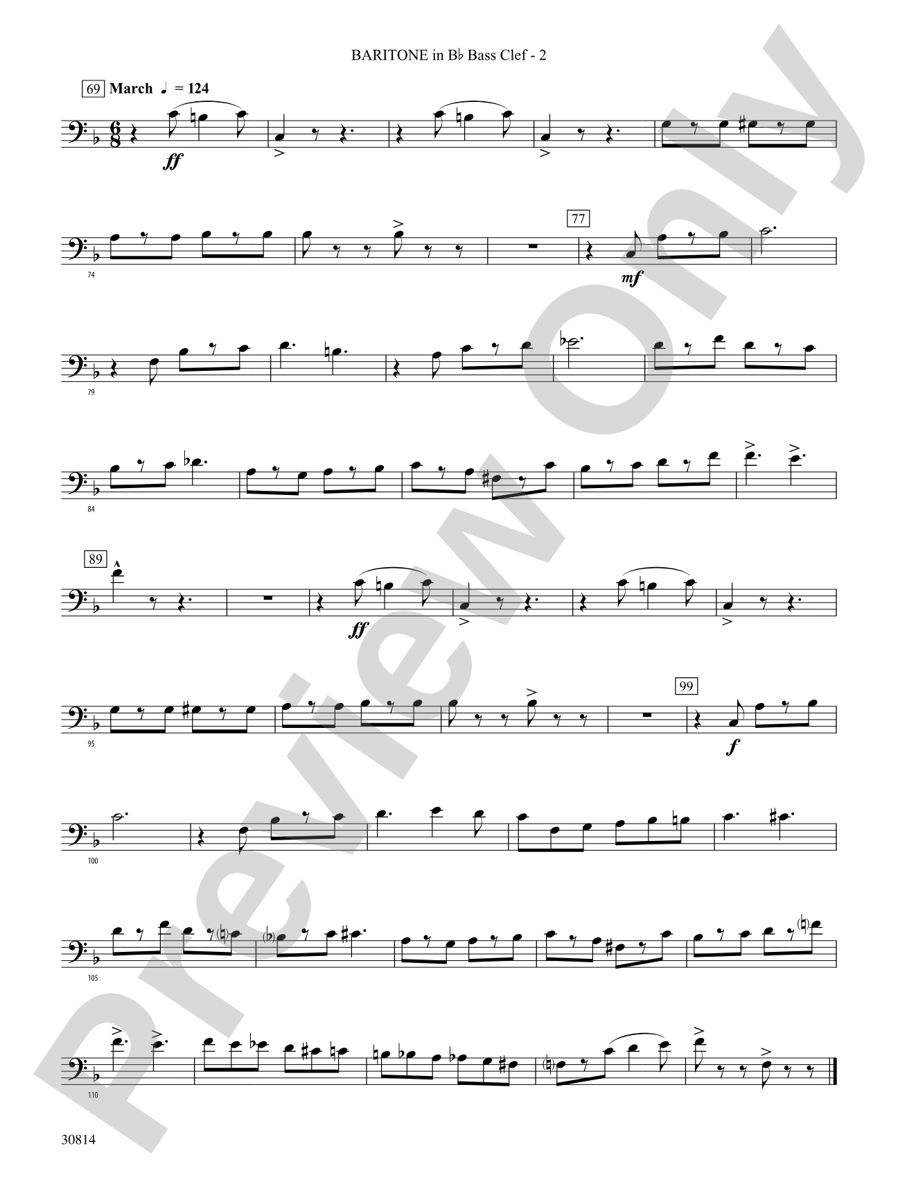 Tiptoe Through the Tubas: (wp) B-flat Baritone B.C.