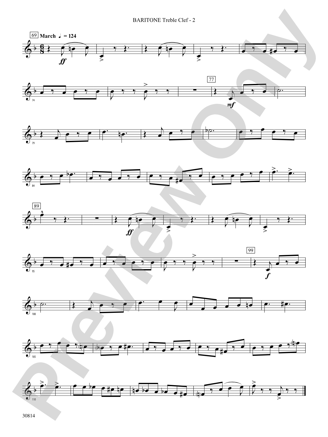 Tiptoe Through the Tubas: (wp) Baritone T.C.