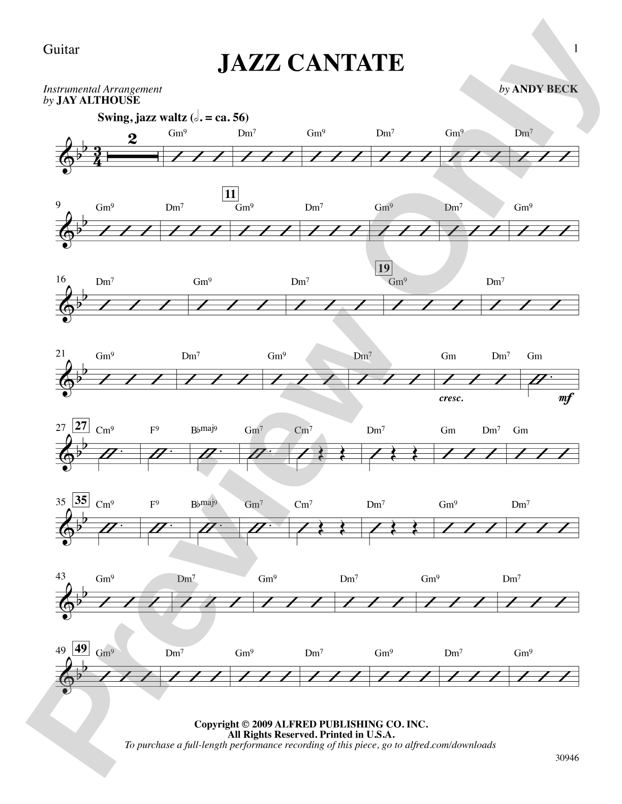 Jazz Cantate: Guitar: Choral SoundPax