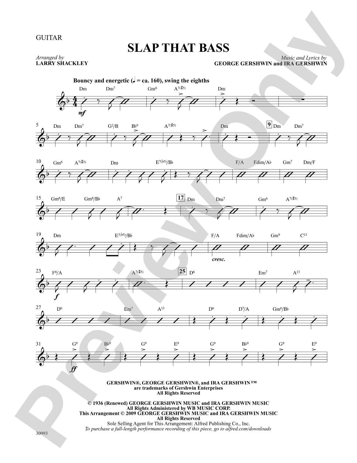 Slap That Bass: Guitar: Choral SoundPax