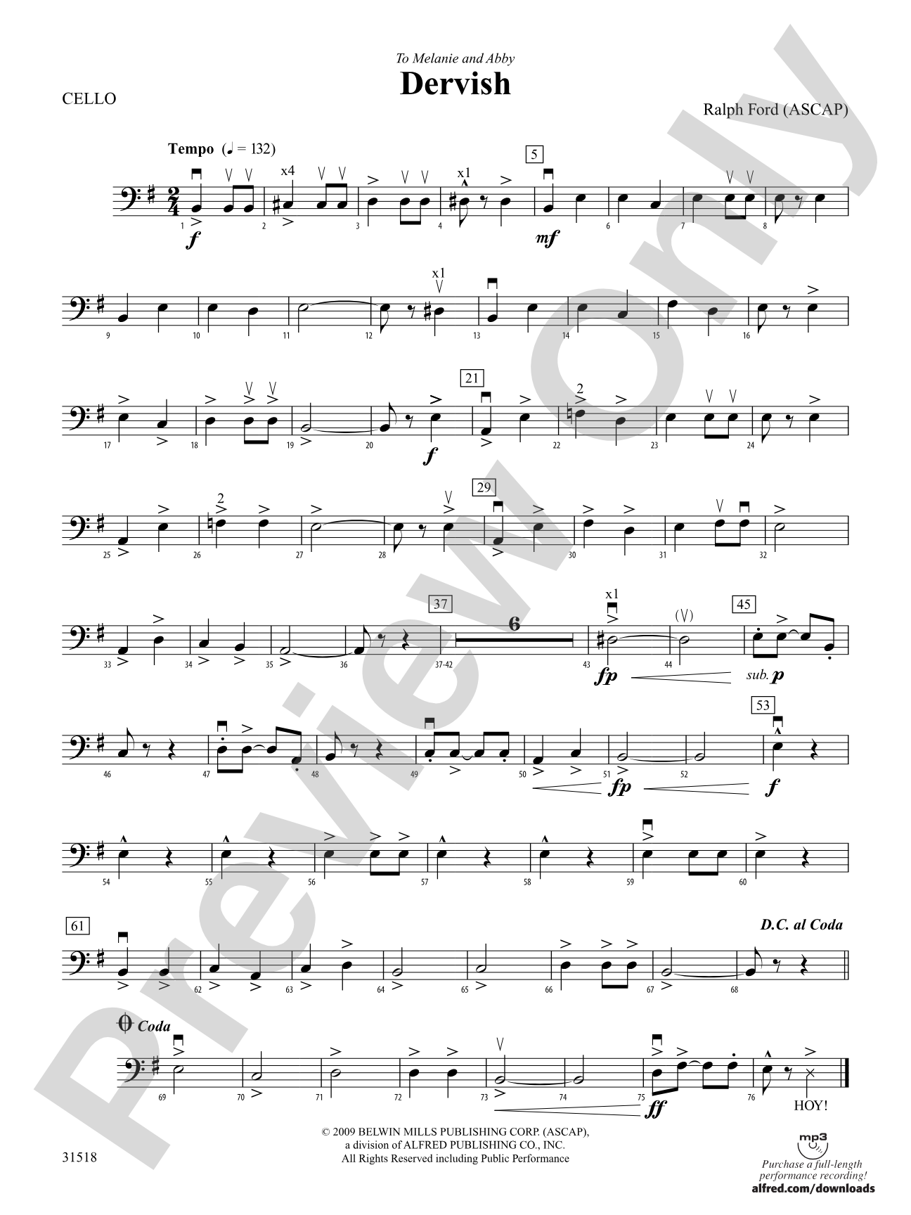 Dervish: Cello