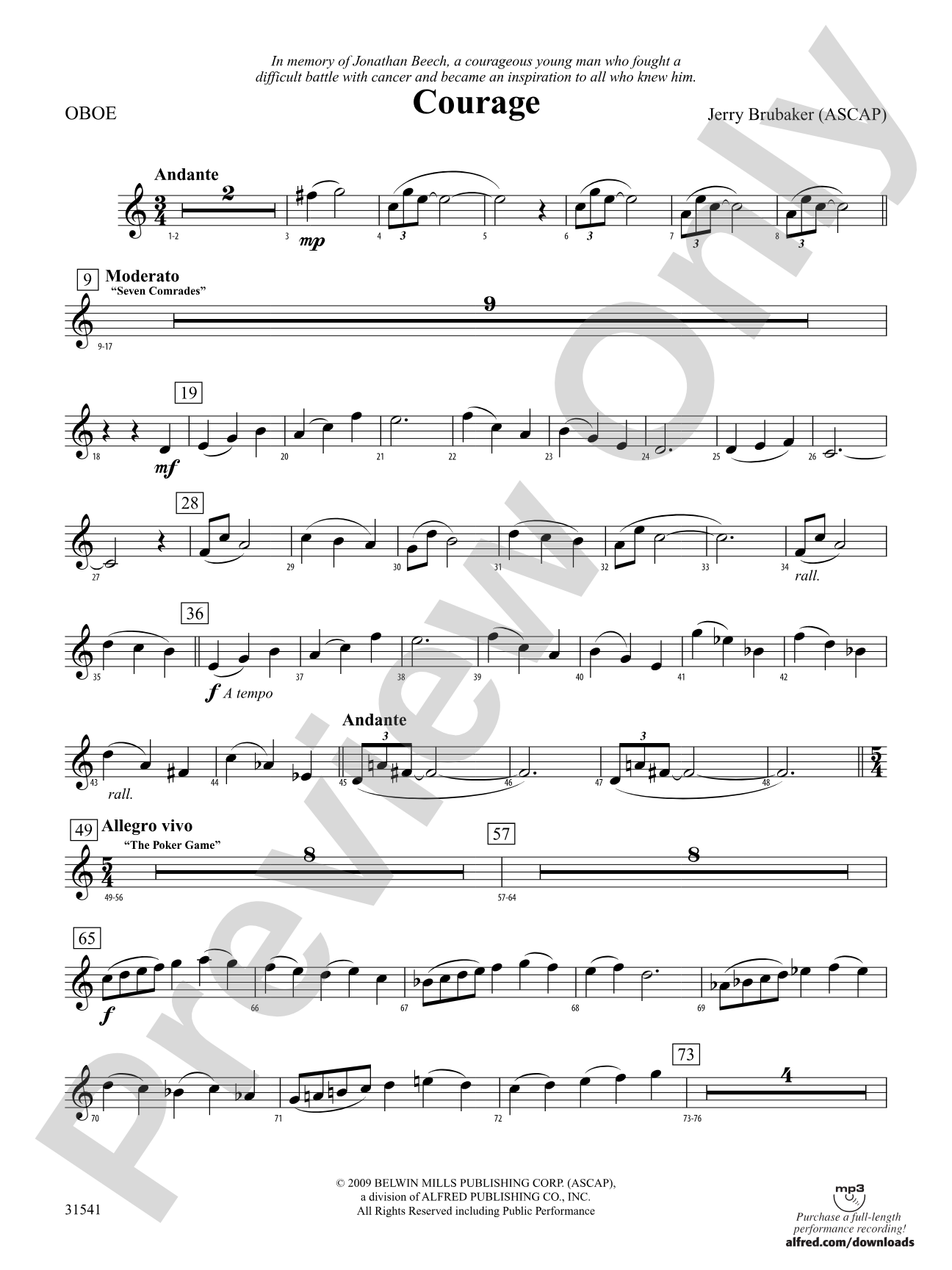 Courage: Oboe