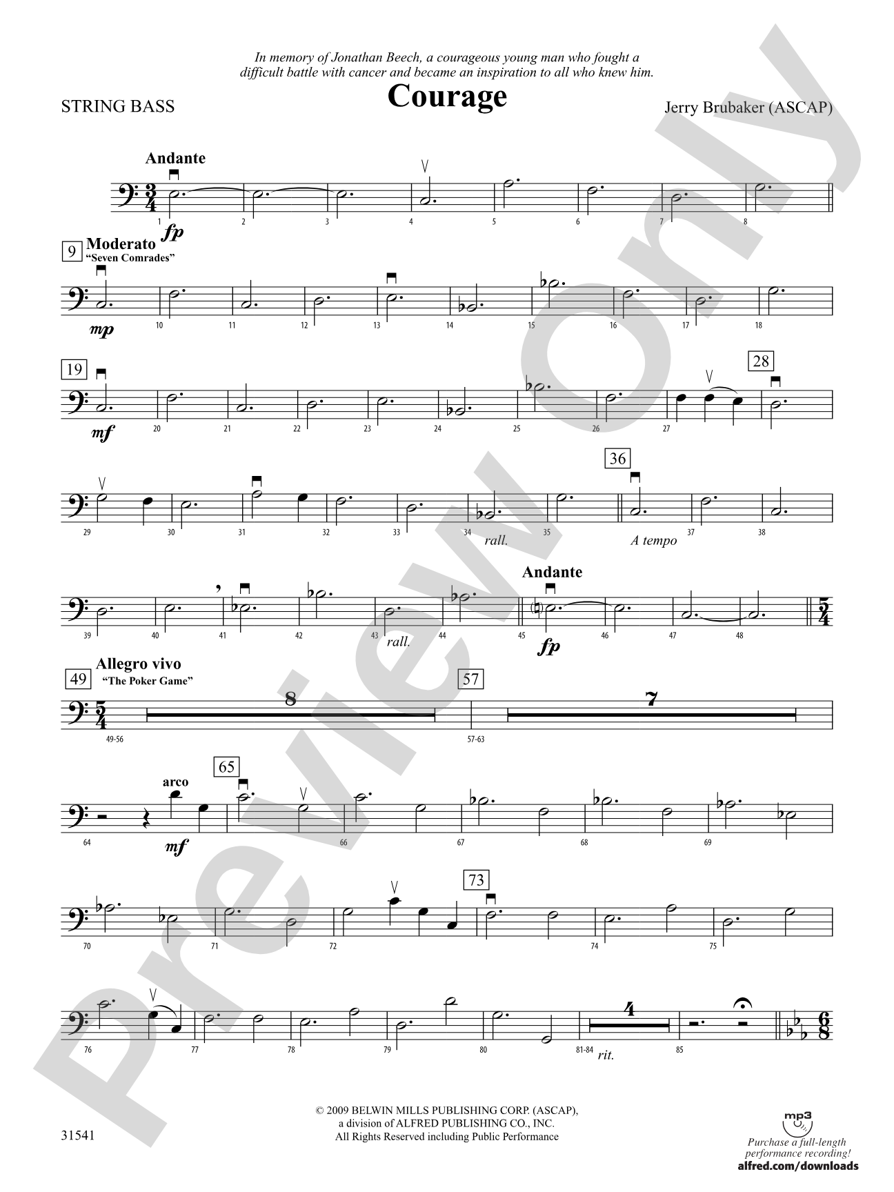 Courage: String Bass