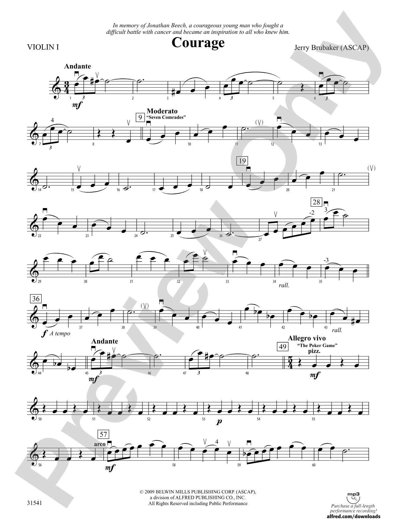 Courage: 1st Violin