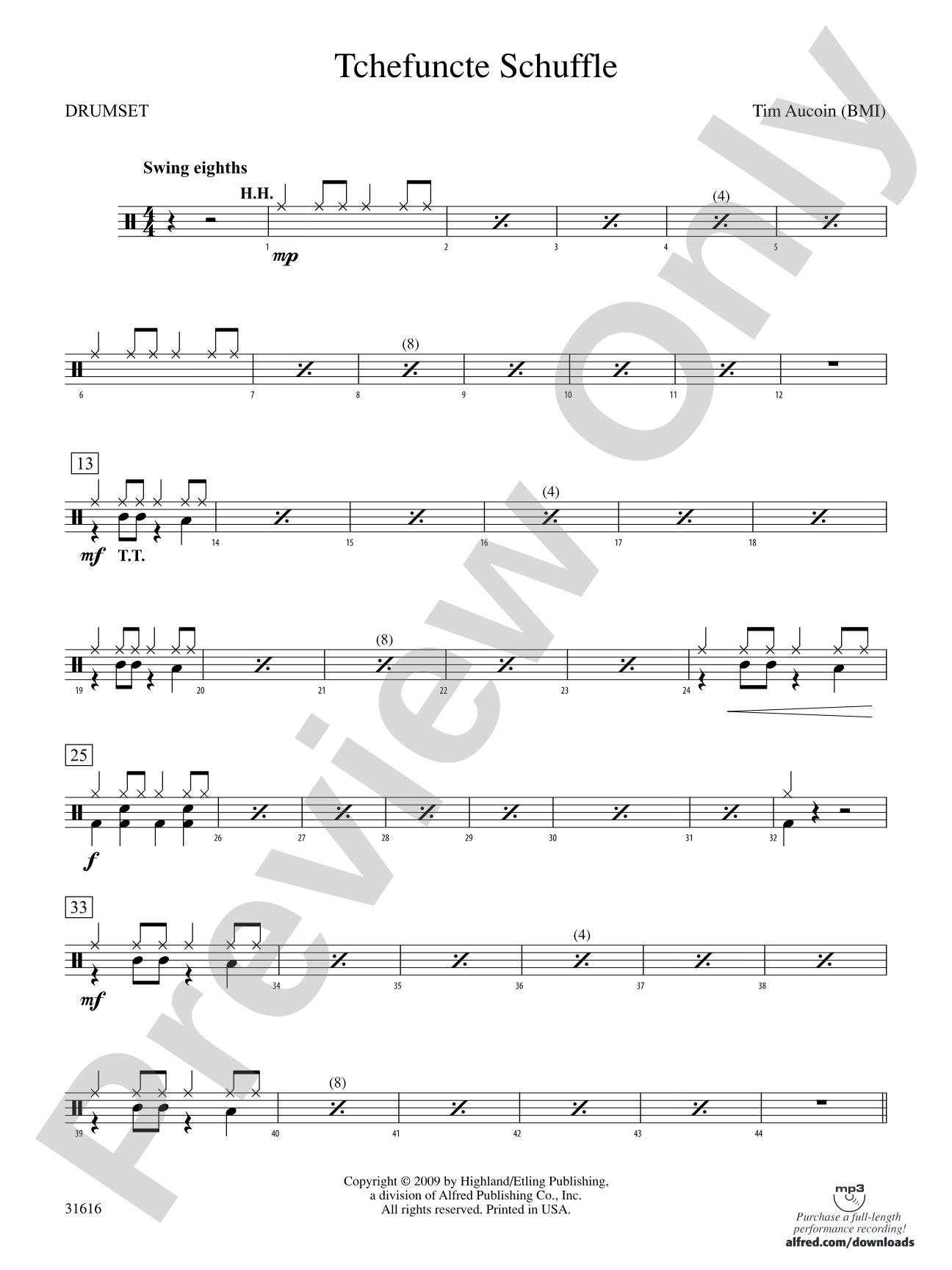 Tchefuncte Shuffle: Drums