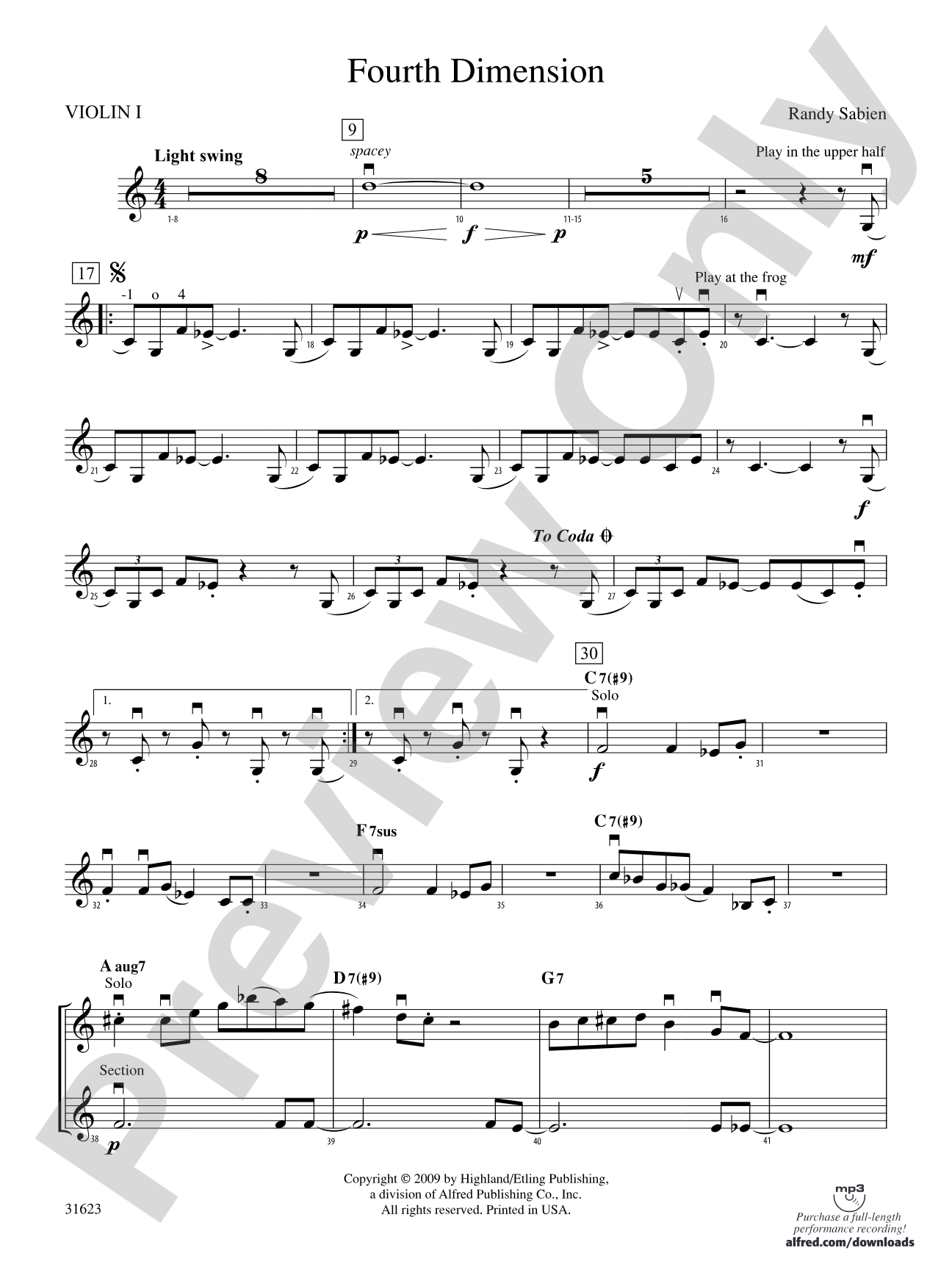 Fourth Dimension: 1st Violin